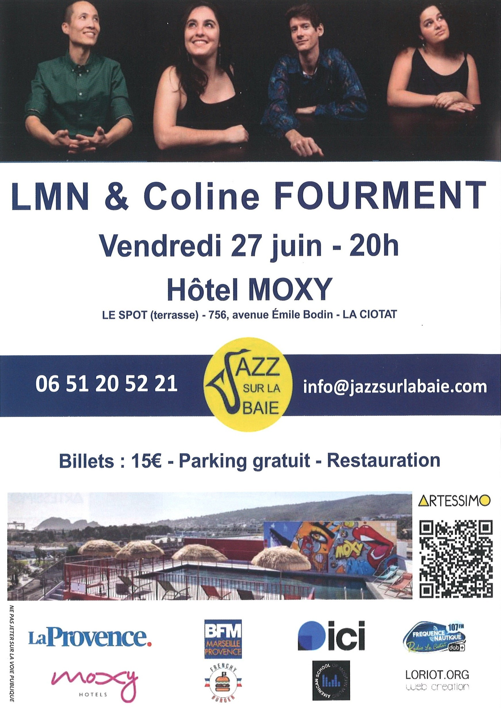 7me Jazz sur la Baie - Concert LMN Trio & Coline Fourment