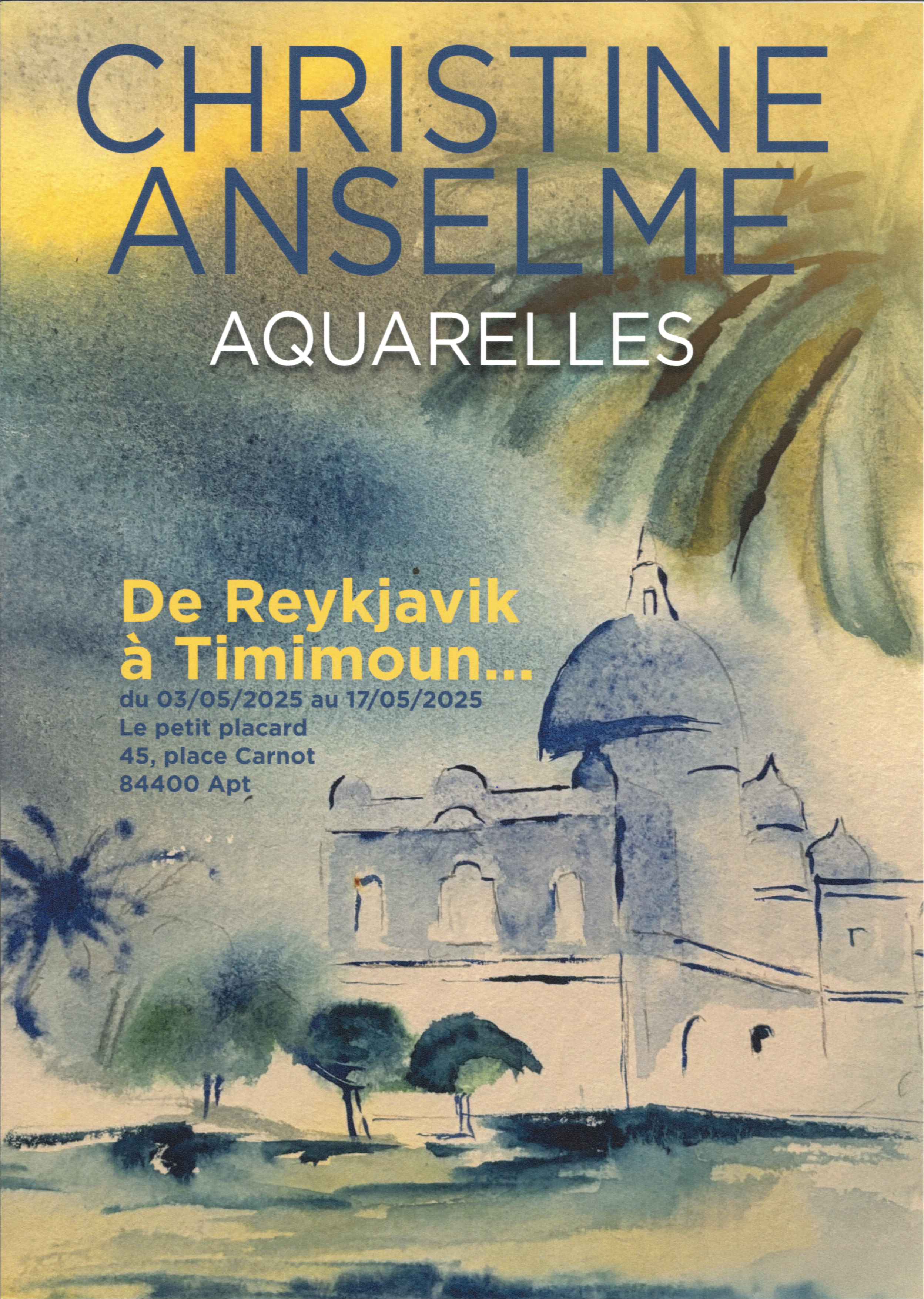 Exposition d'Aquarelles de Christine ANSELME