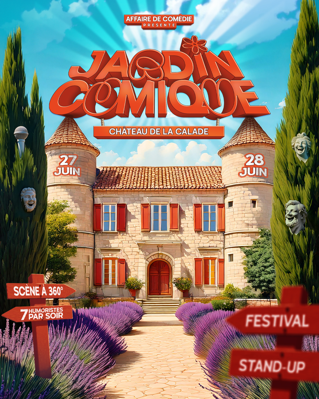Jardin Comique au Chteau de la Calade