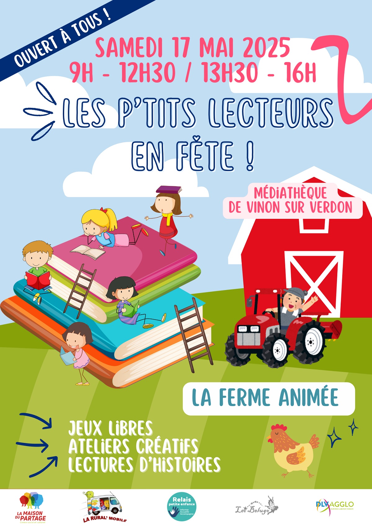 Les P'tits lecteurs en fte : La ferme anime