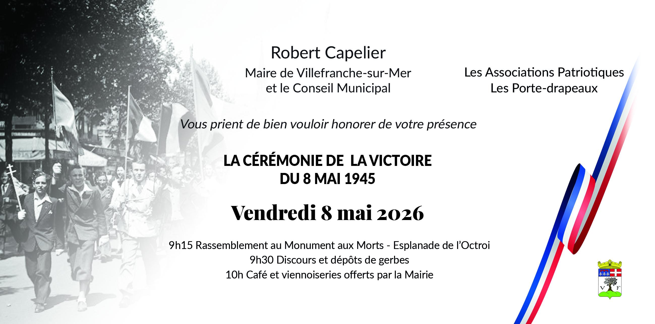 C�r�monie comm�morative de la Victoire du 8 mai 1945