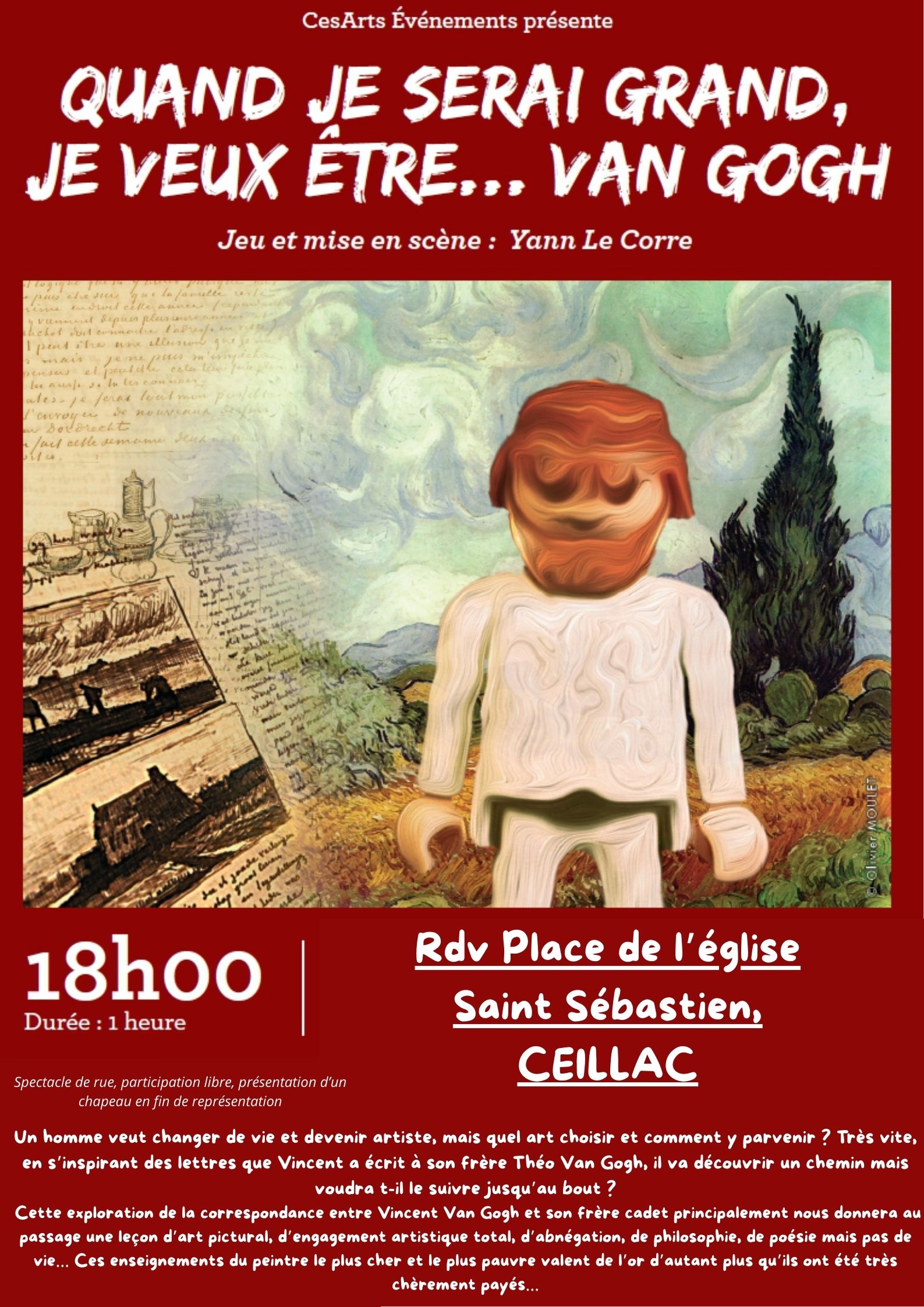 Spectacle : Quand je serai grand je veux tre Van Ghog !