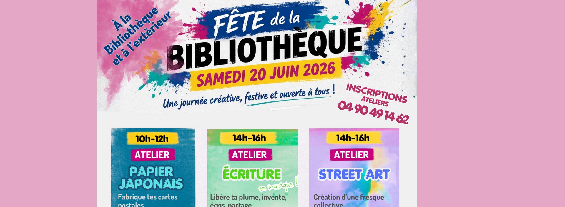 Biblioth�que en f�te � St. Etienne du Gr�s