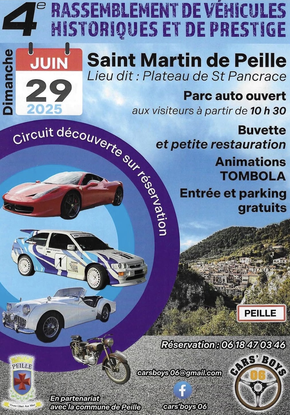 4-me rassemblement de vhicules historiques et de prestige