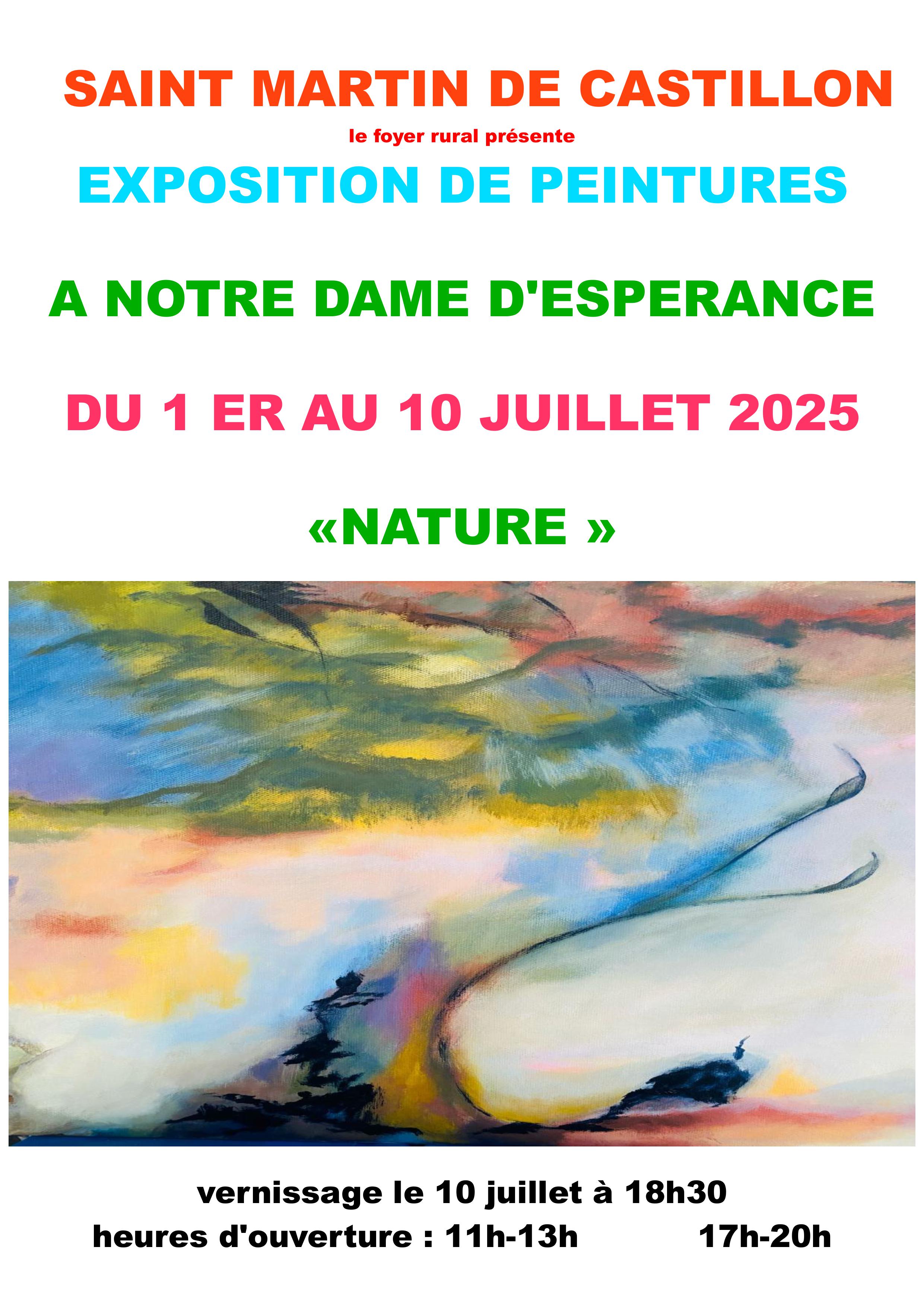 Exposition de peinture - Nature