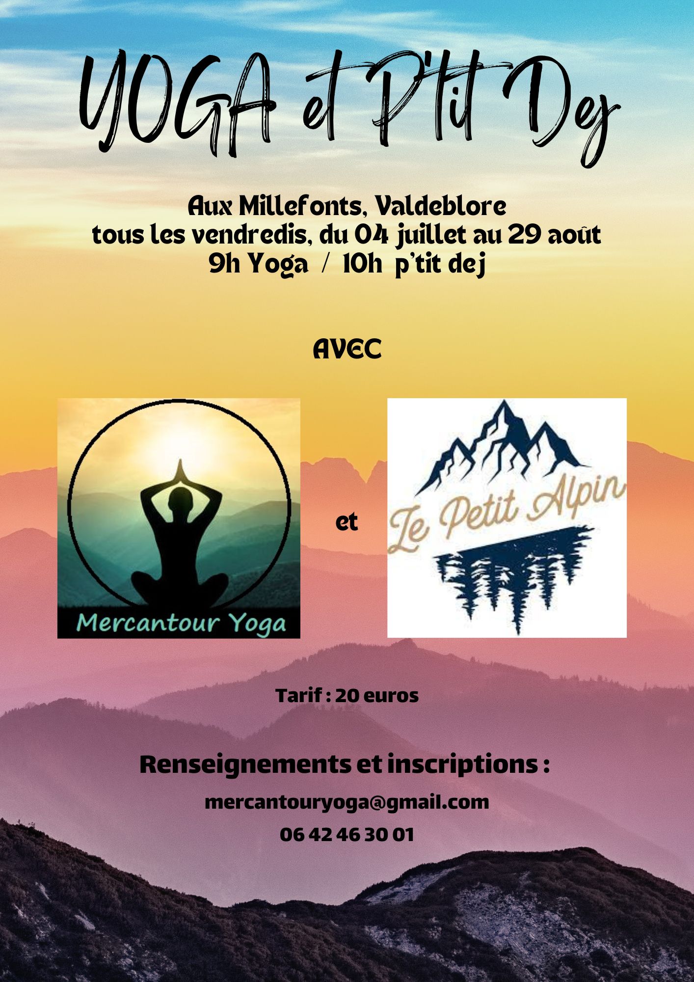 Yoga & P'tit Dj aux Millefonts
