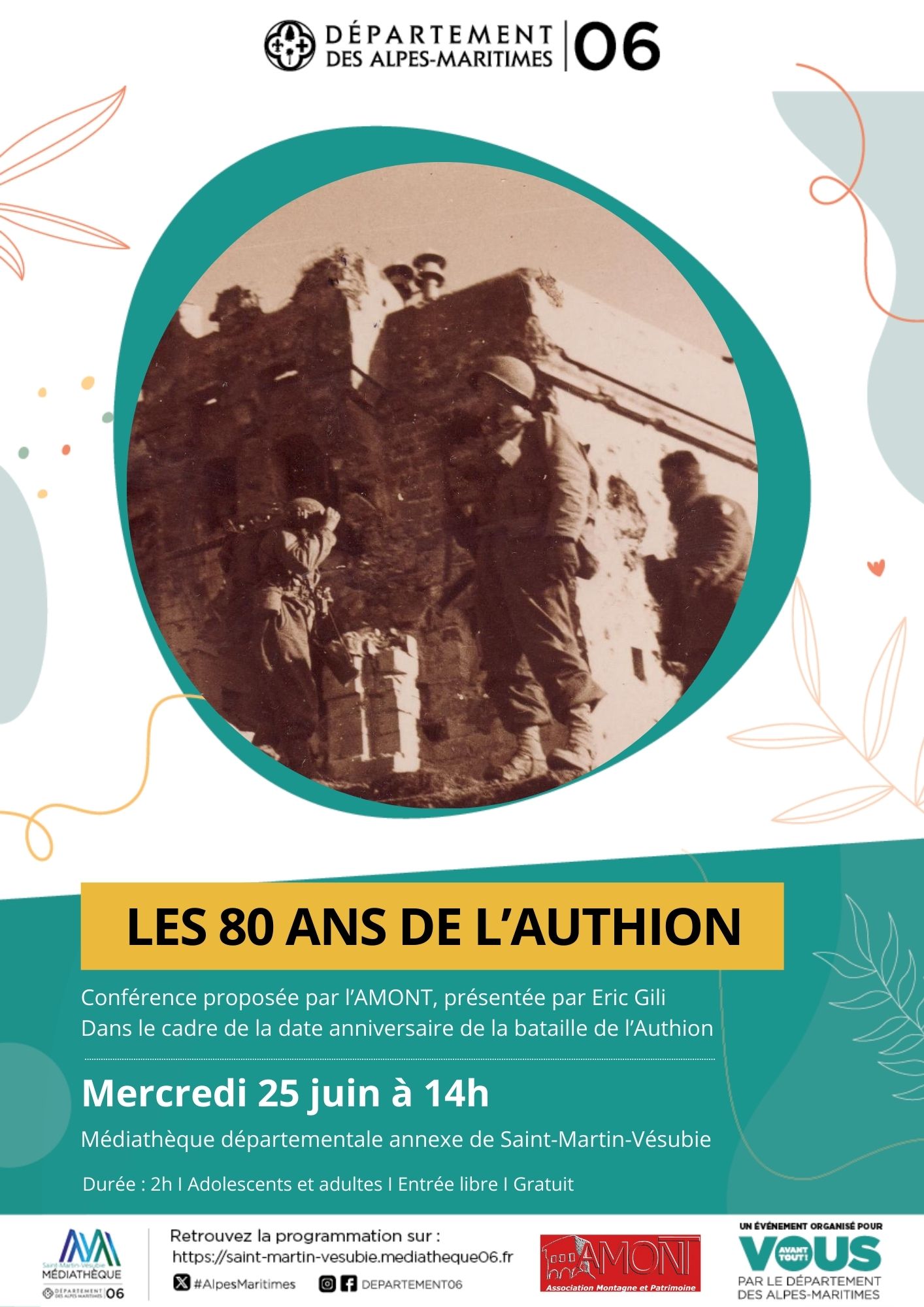 Confrence -  Les 80 ans de l'Authion 