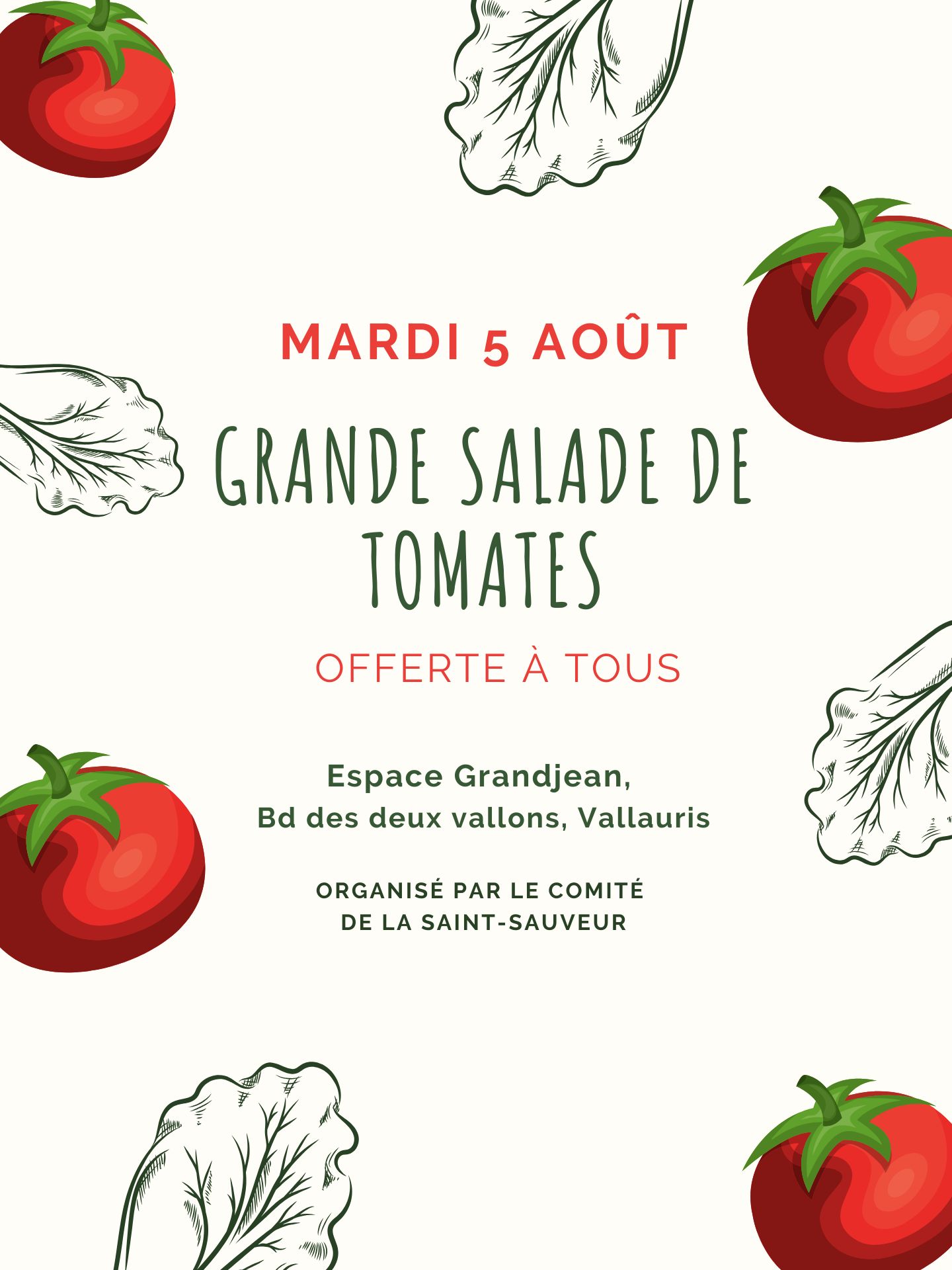 Grande salade de tomates