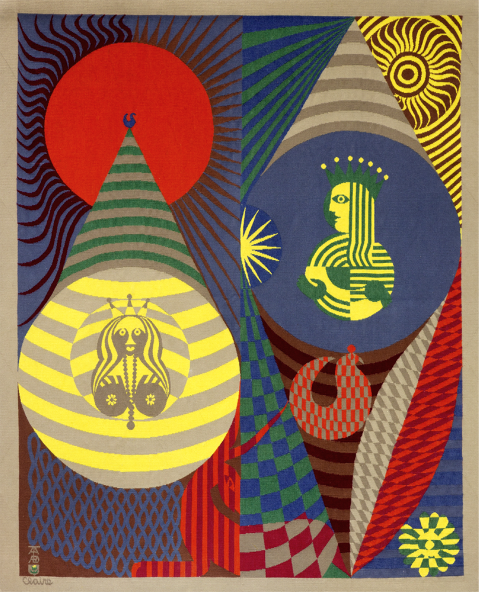 Vernissage de lexposition Claire Vasarely