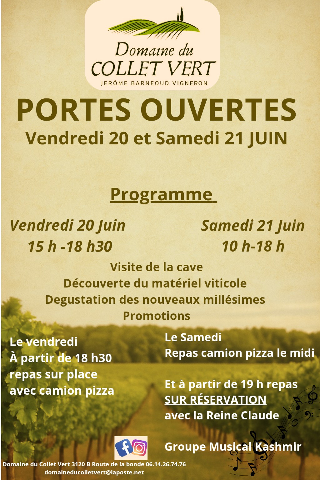 Portes ouvertes au Domaine du Collet Vert