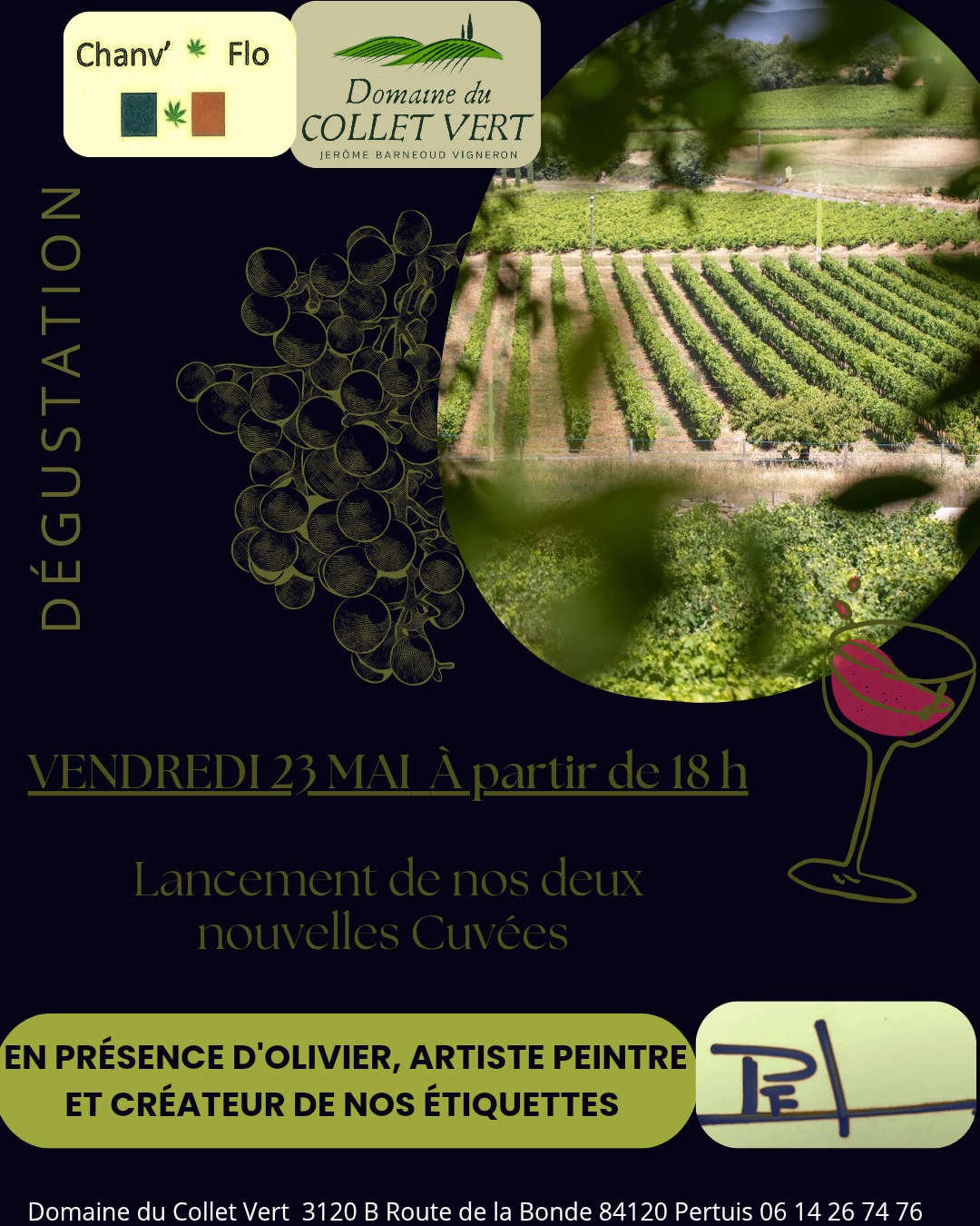 Lancement nouvelles cuves au Domaine du Collet Vert