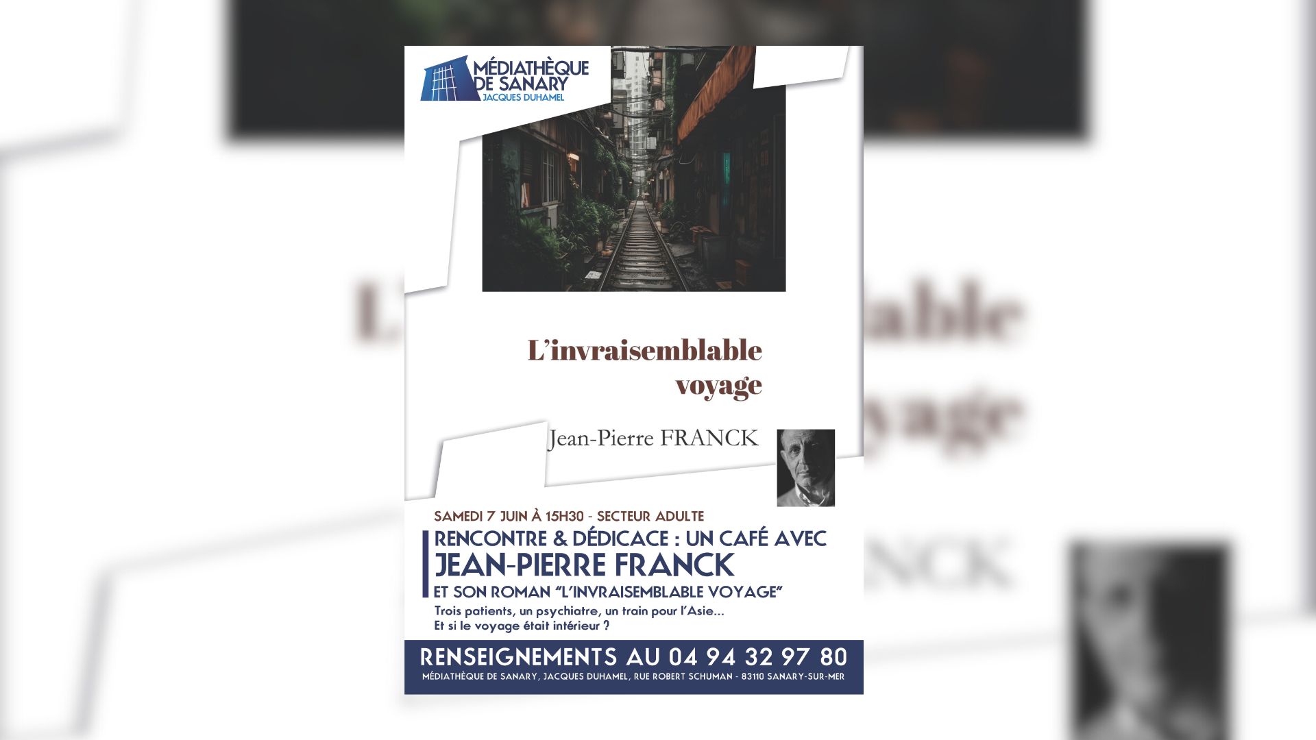 Rencontre & ddicace : Un caf avec Jean-Pierre Franck et son roman 'L'invraisemblable voyage
