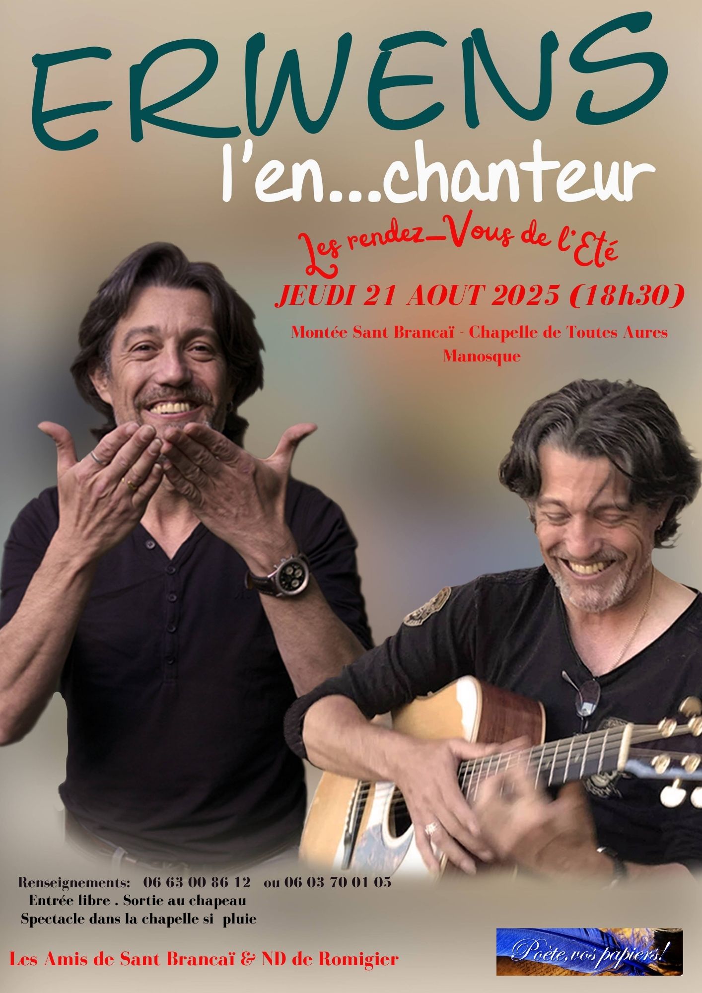 Les Rendez-vous de l't - Chanson franaise, Erwens