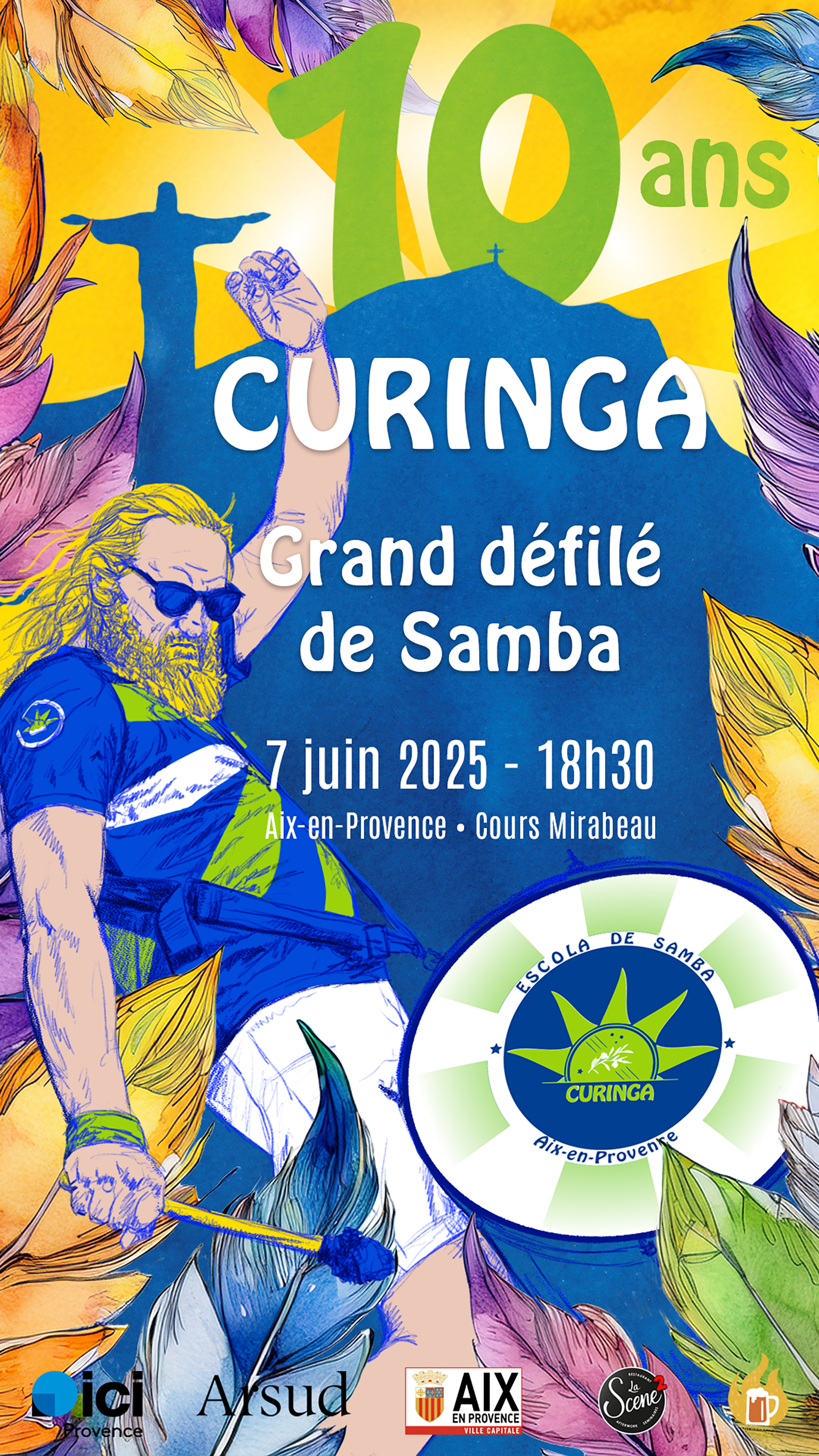 Anniversaire cole de samba Curinga : 10 ans !