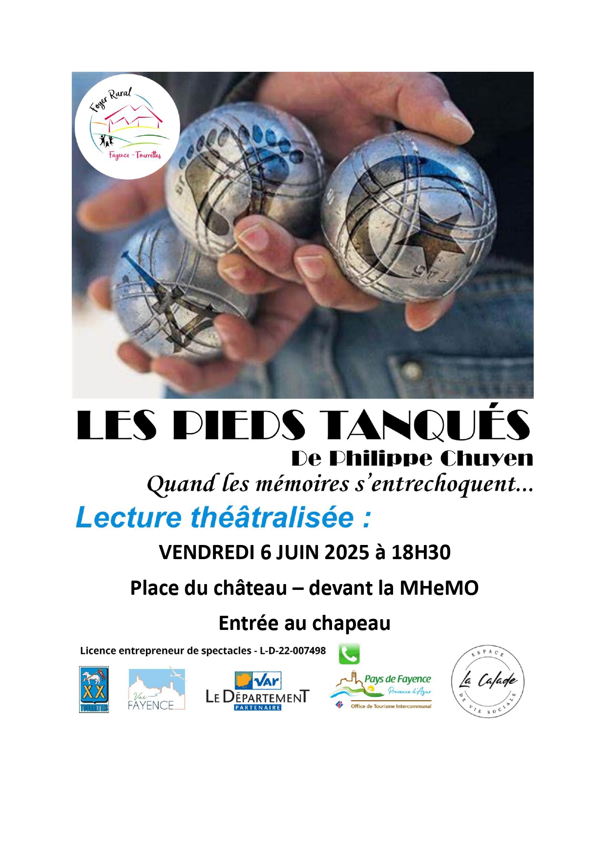 Les pieds tanqus - lecture thtralise