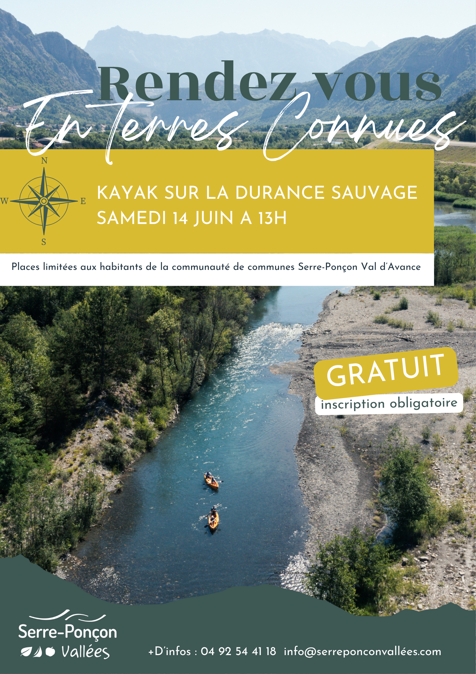 Rendez vous en terres connues : Kayak sur la Durance sauvage.