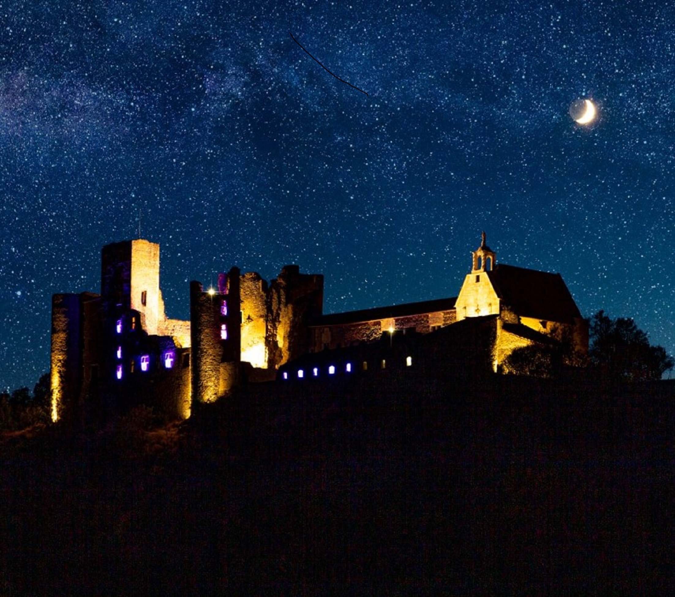 Visite conte nocturne du chteau de Tallard & animation mdivale