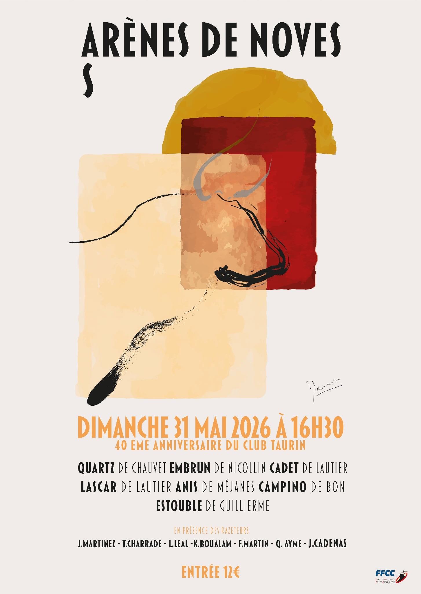 Course camarguaise - 40�me anniversaire du Club Taurin