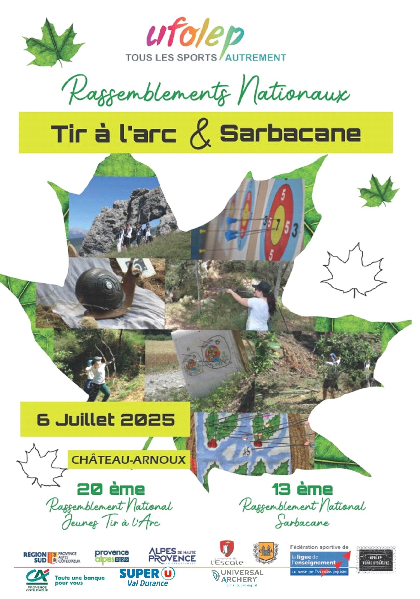 Nationaux UFOLEP 2025 Tir  l'arc et Sarbacane
