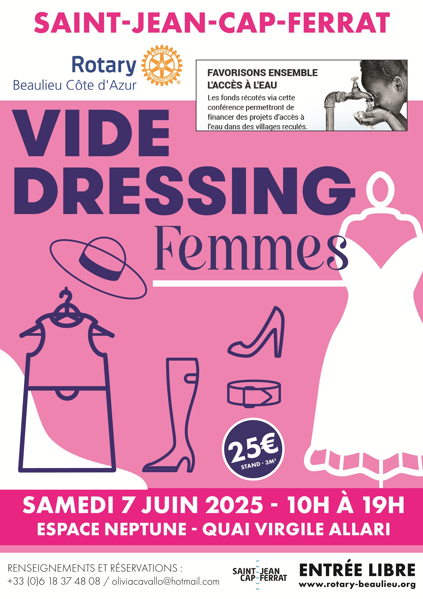 Vide-dressing femme du Rotary Club