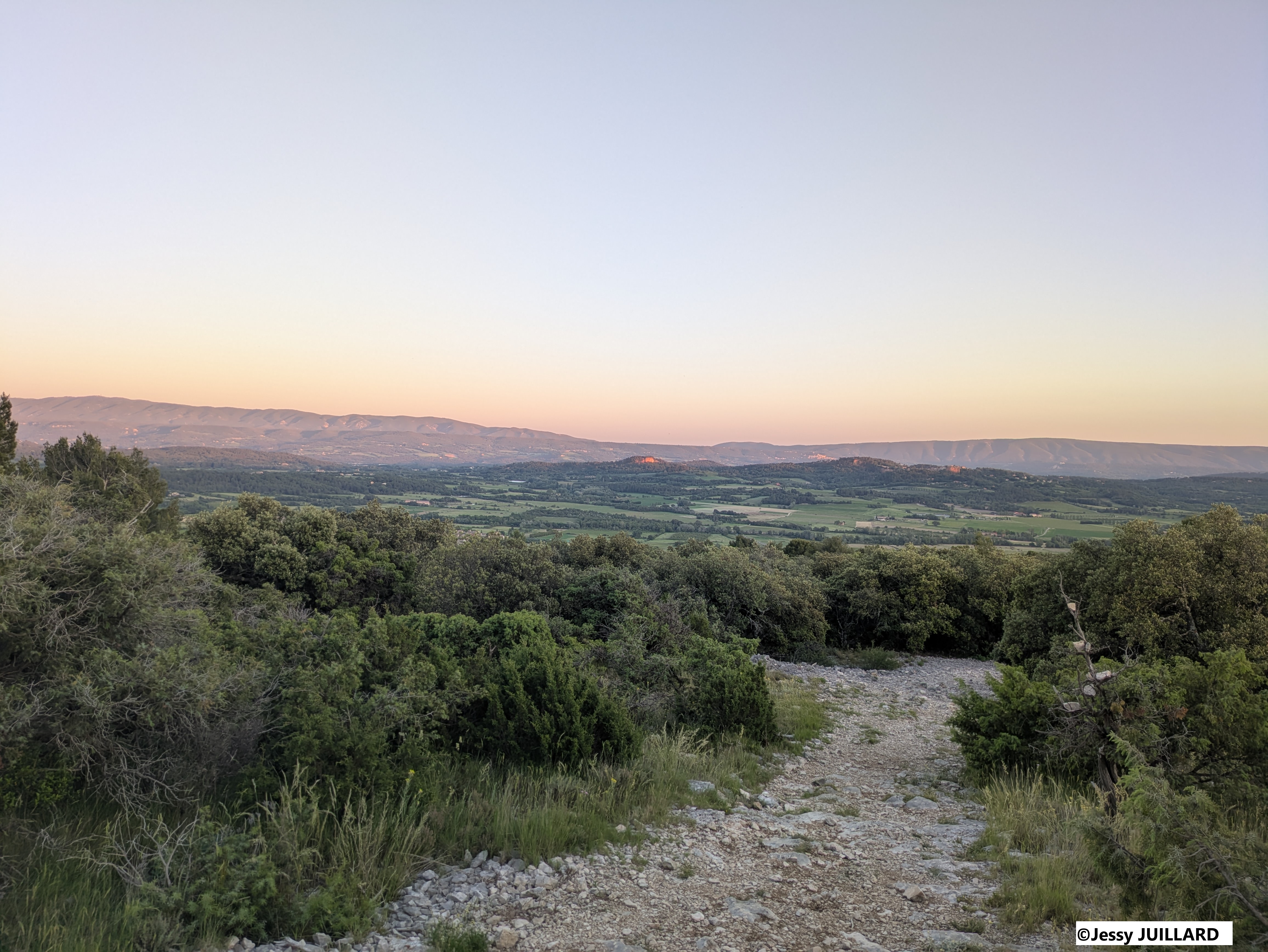 Randonne coucher de soleil