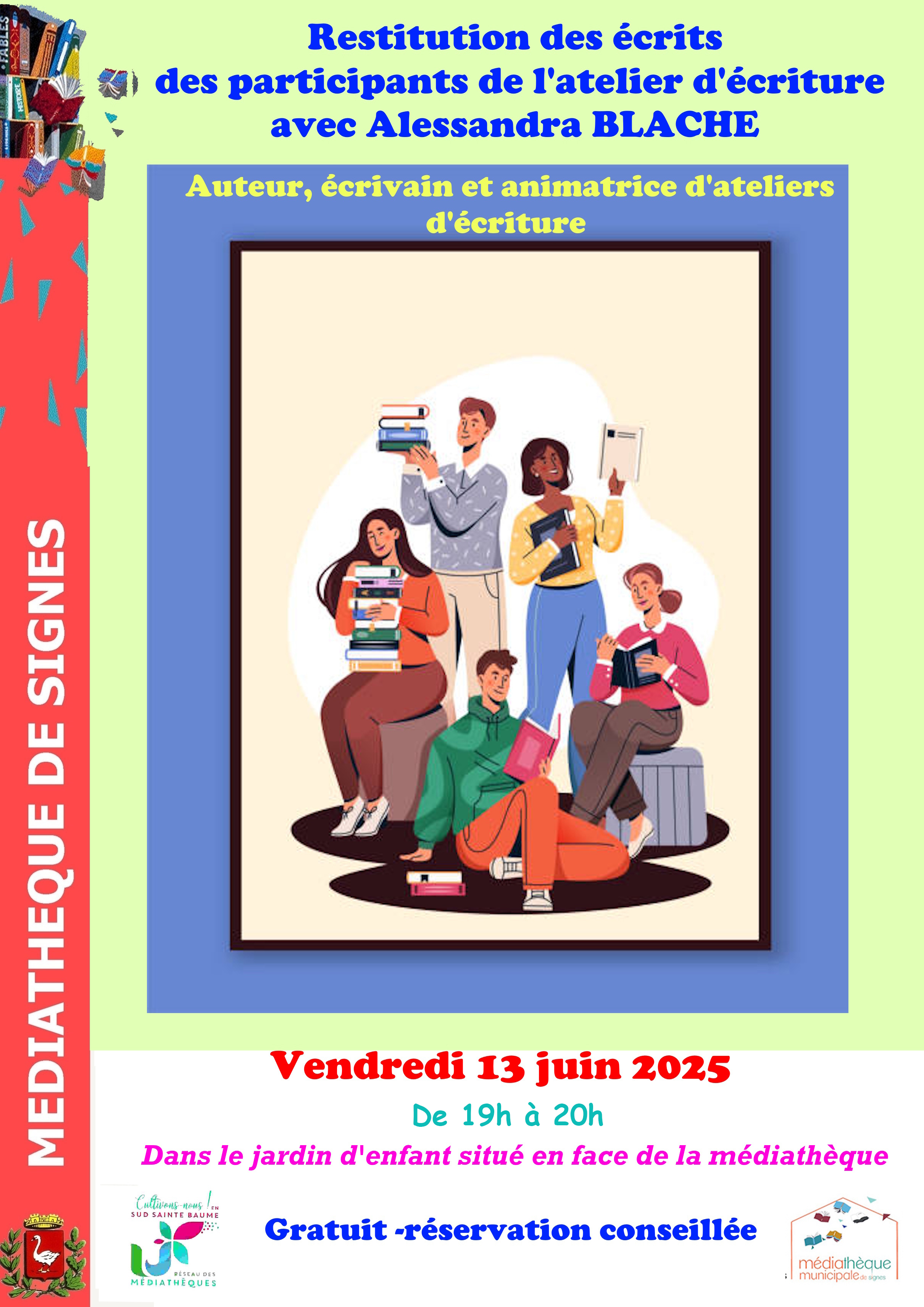 Lecture publique de latelier dcriture  restitution des crits
