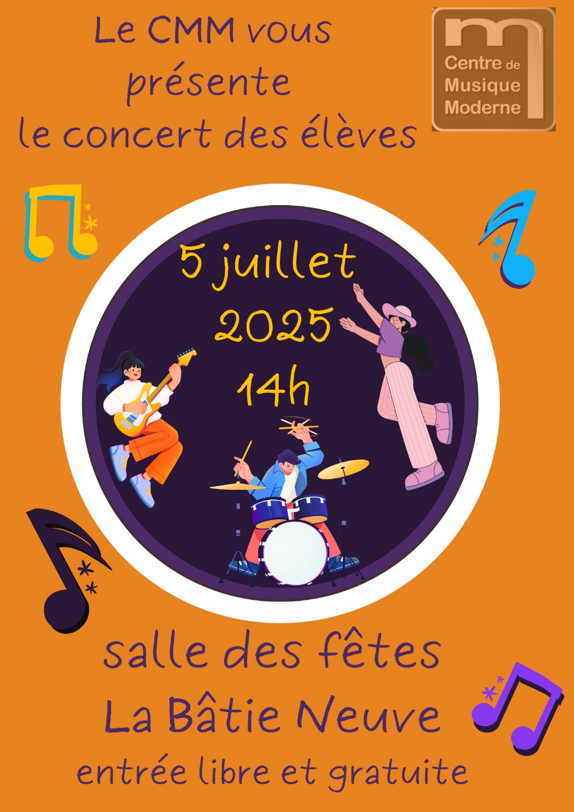 Concert des lves du Centre de Musique Moderne
