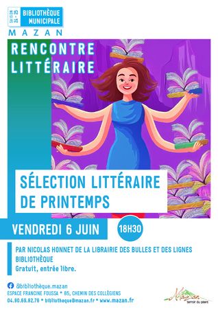 Rencontre littraire : la slection de printemps