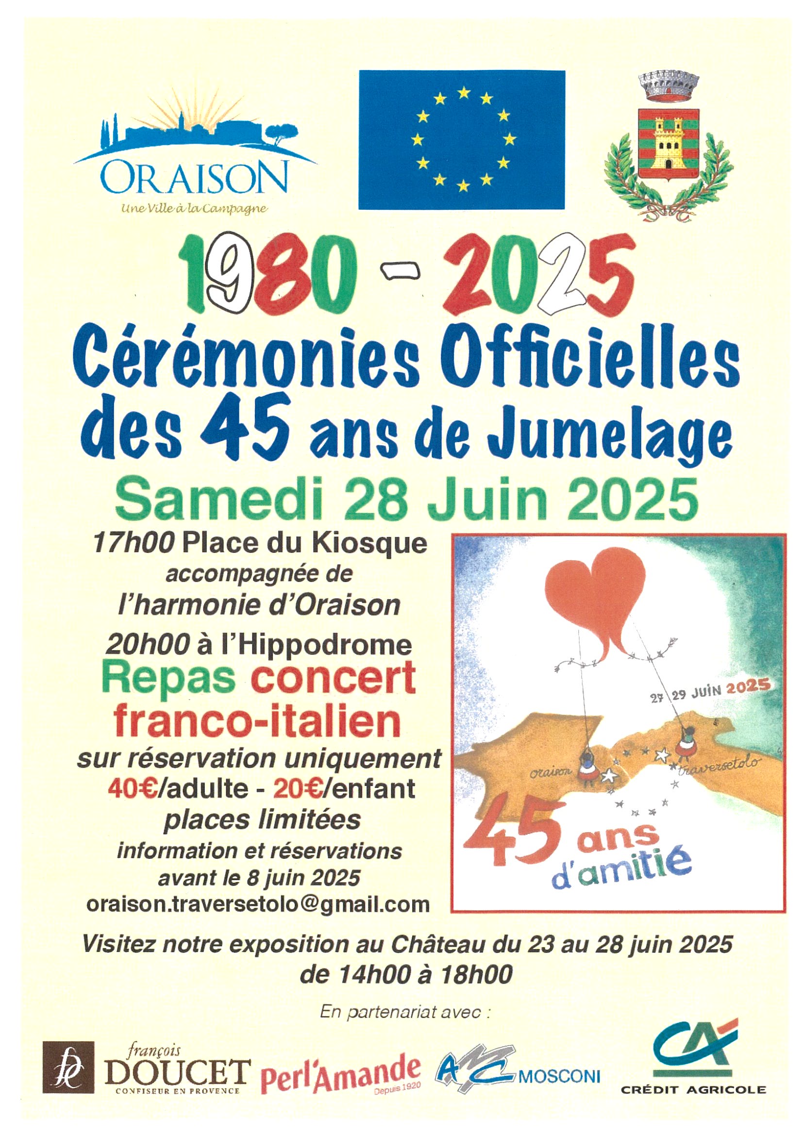 1980-2025 Crmonies Officielles des 45 ans de jumelage