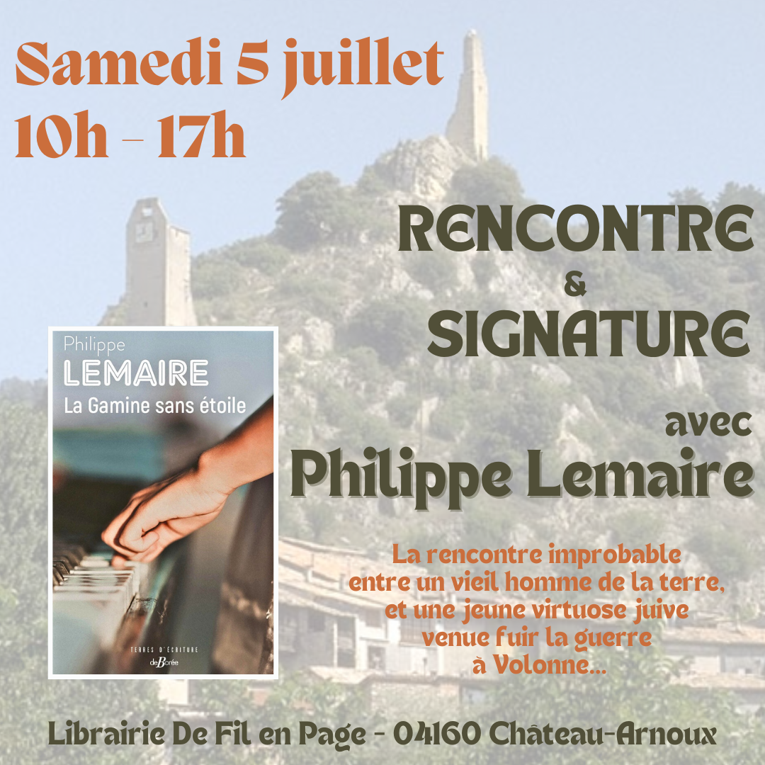 Rencontre et ddicace avec Philippe Lemaire
