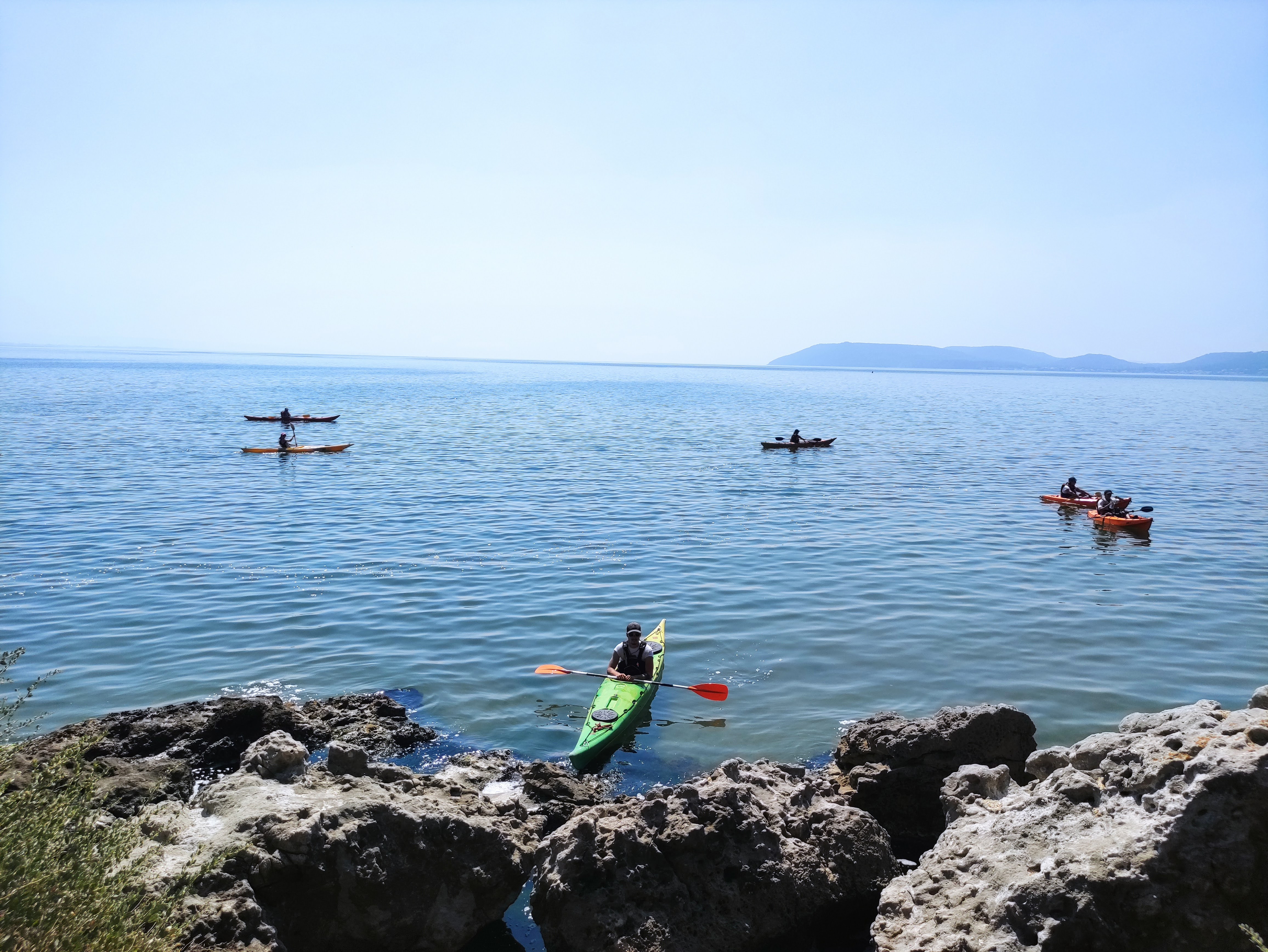 Sunset kayak sur l'�tang de Berre