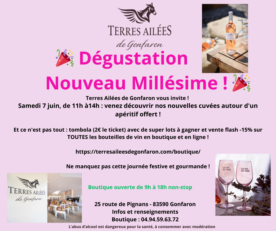 Prsentation du nouveau millsime de Terres Ailes