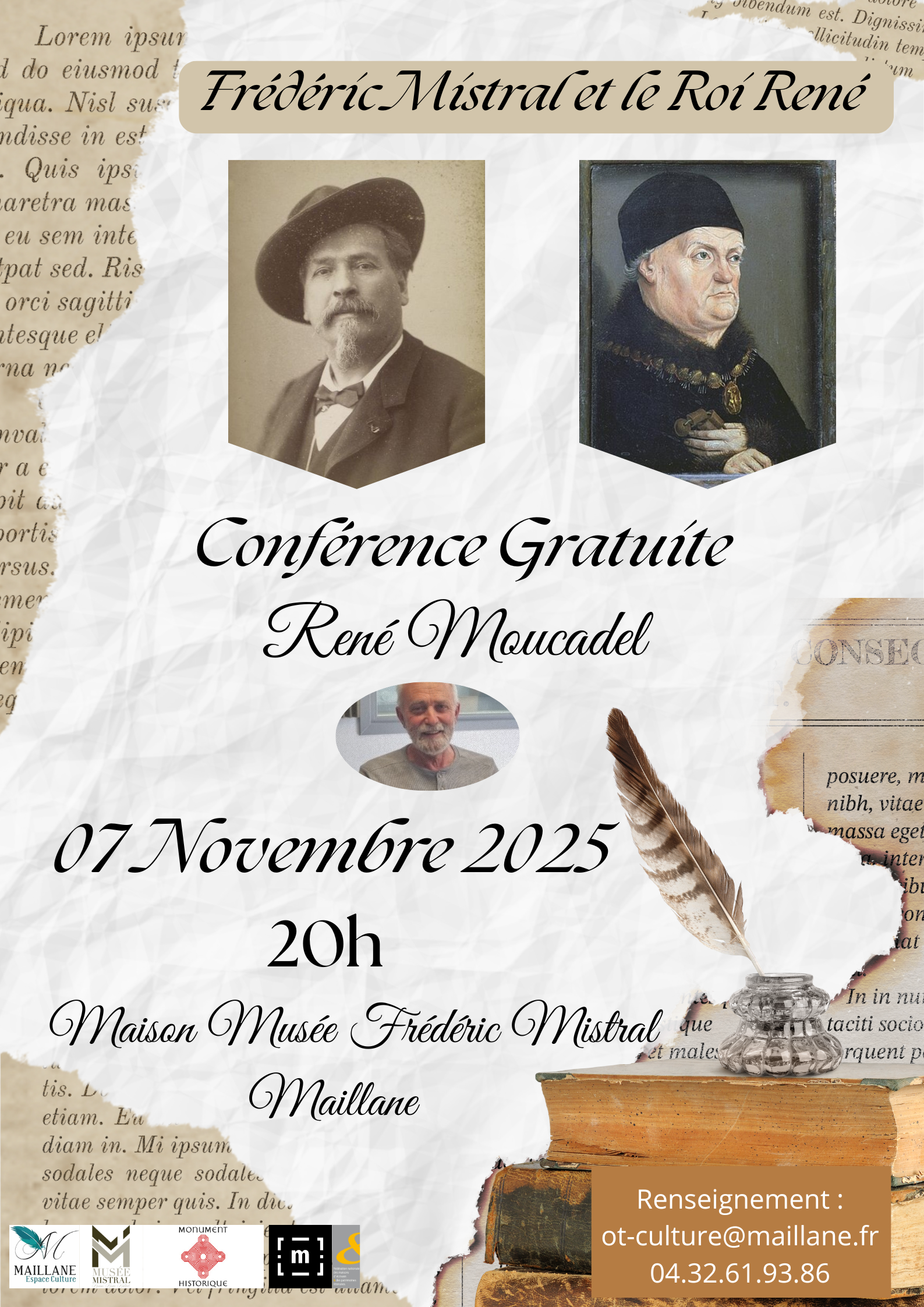 Confrence Frdric Mistral et le Roi Ren