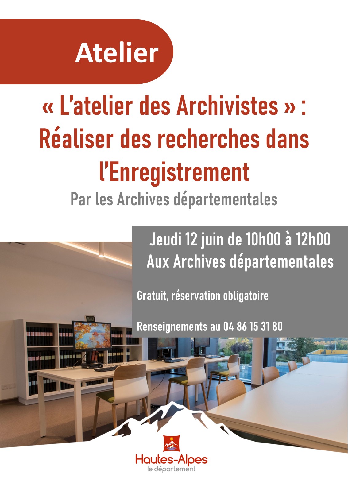 Atelier des Archivistes Raliser des recherches dans lEnregistrement