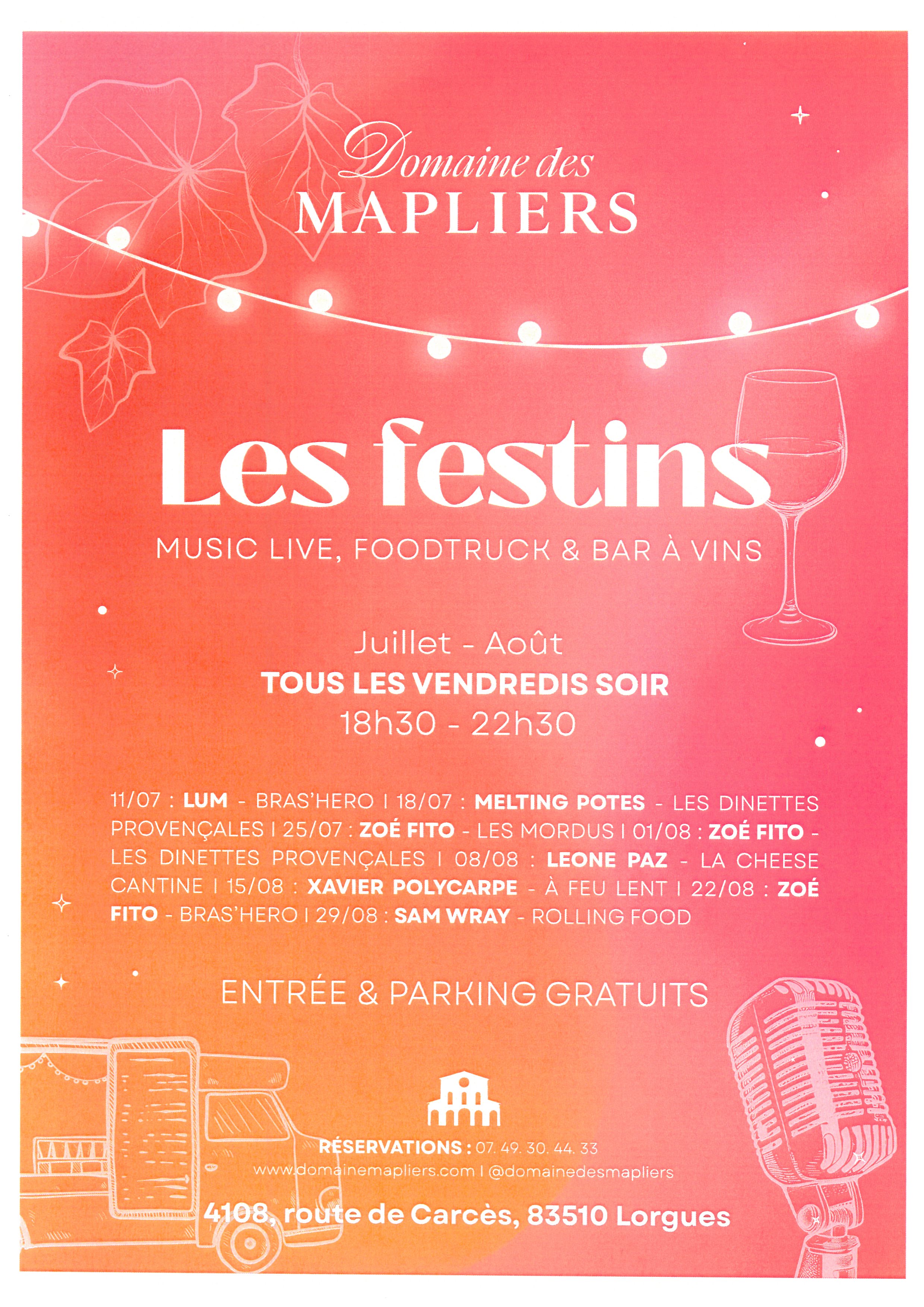 Les Festins - Domaine Les Mapliers