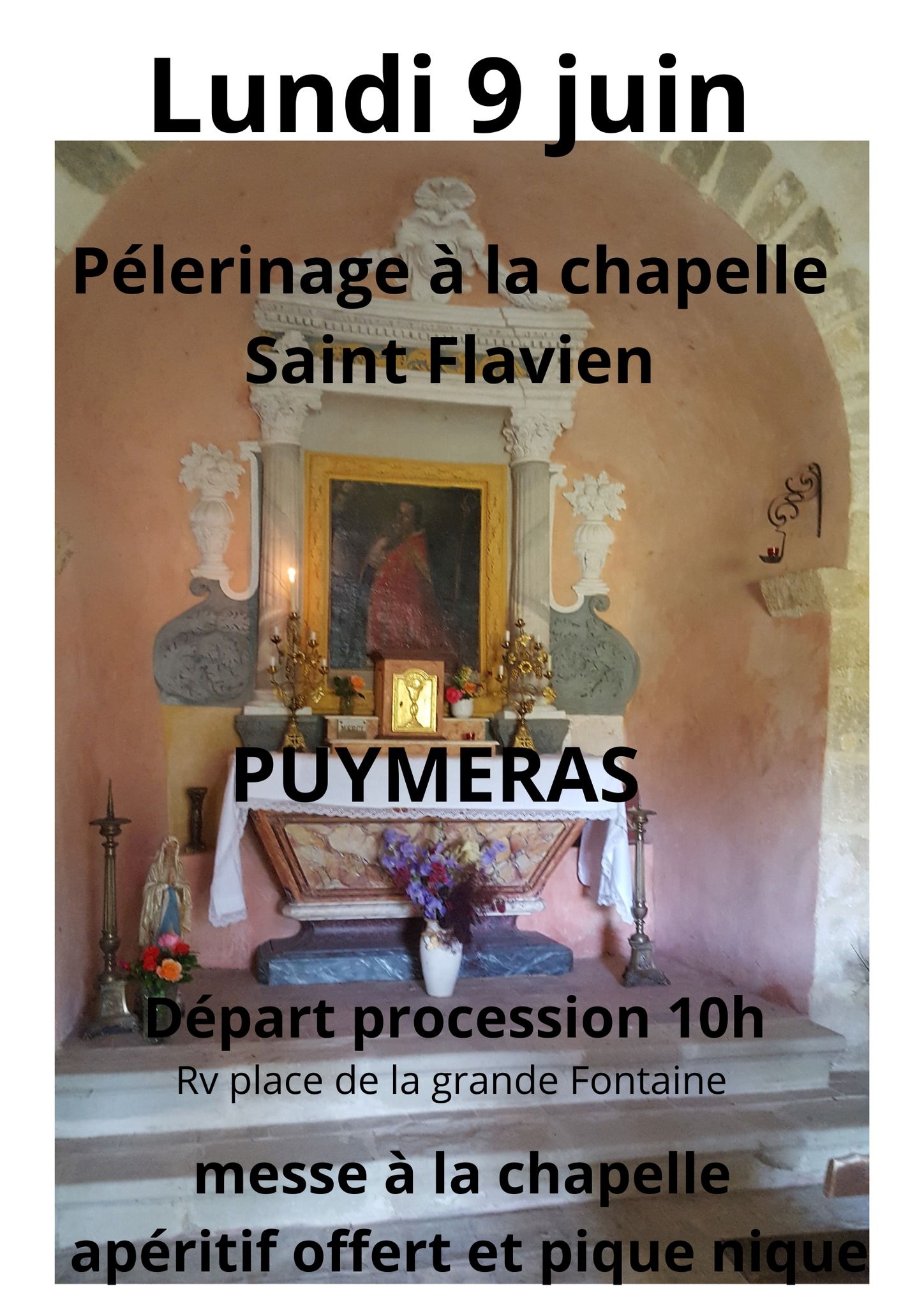 Plerinage de Pentecte  la chapelle Saint Flavien