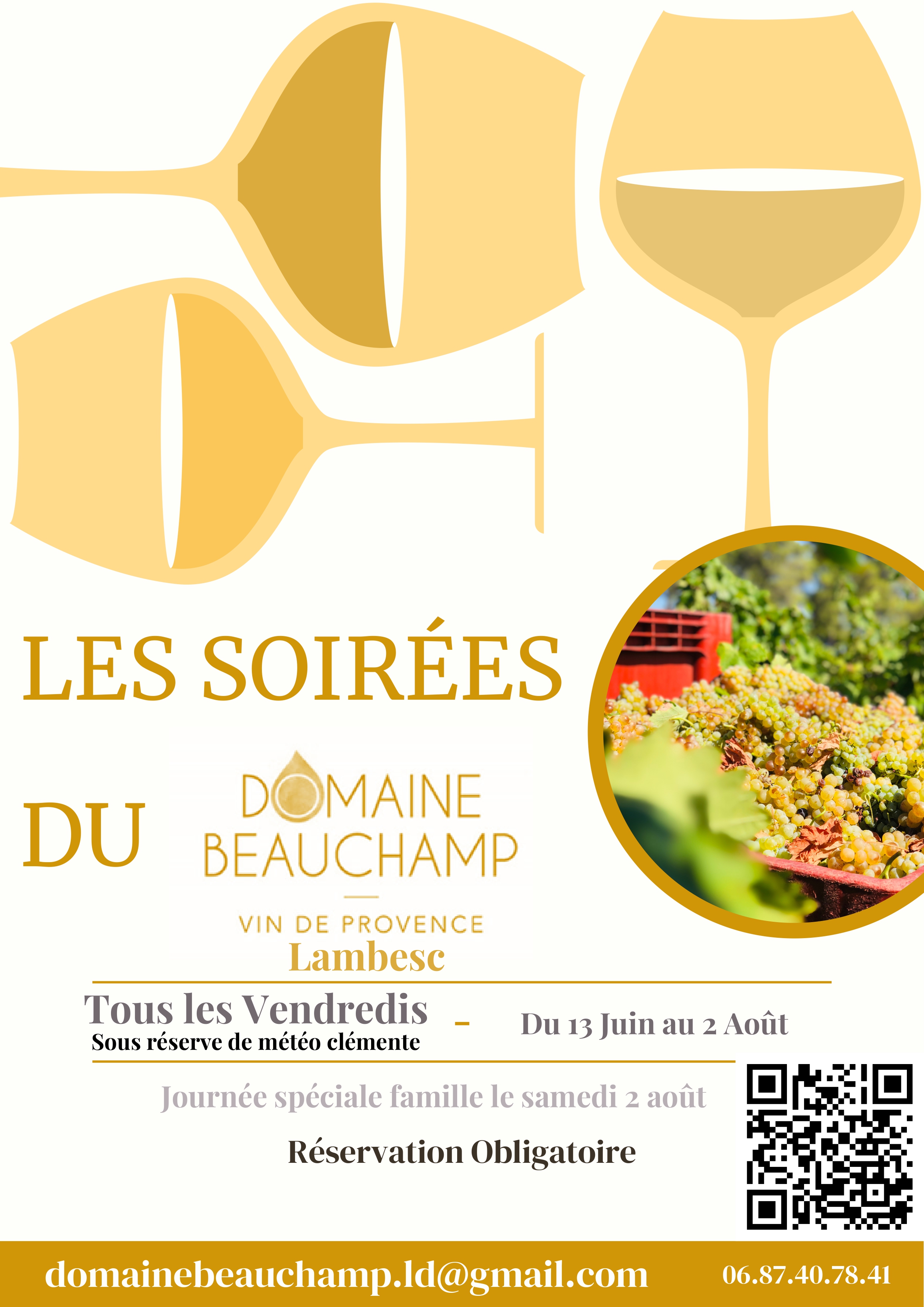 Les soires du Domaine Beauchamp