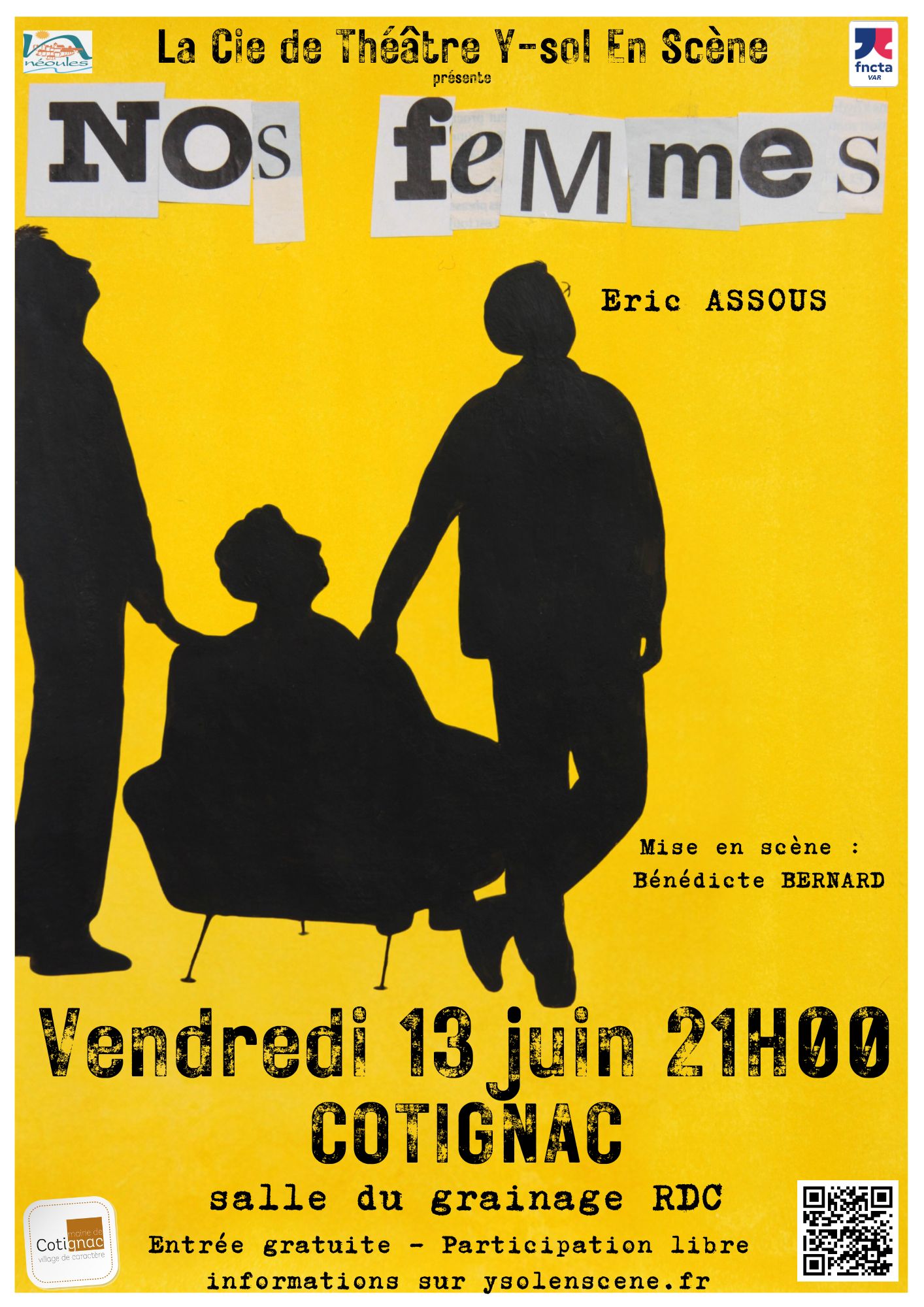 Spectacle de thtre : Nos femmes