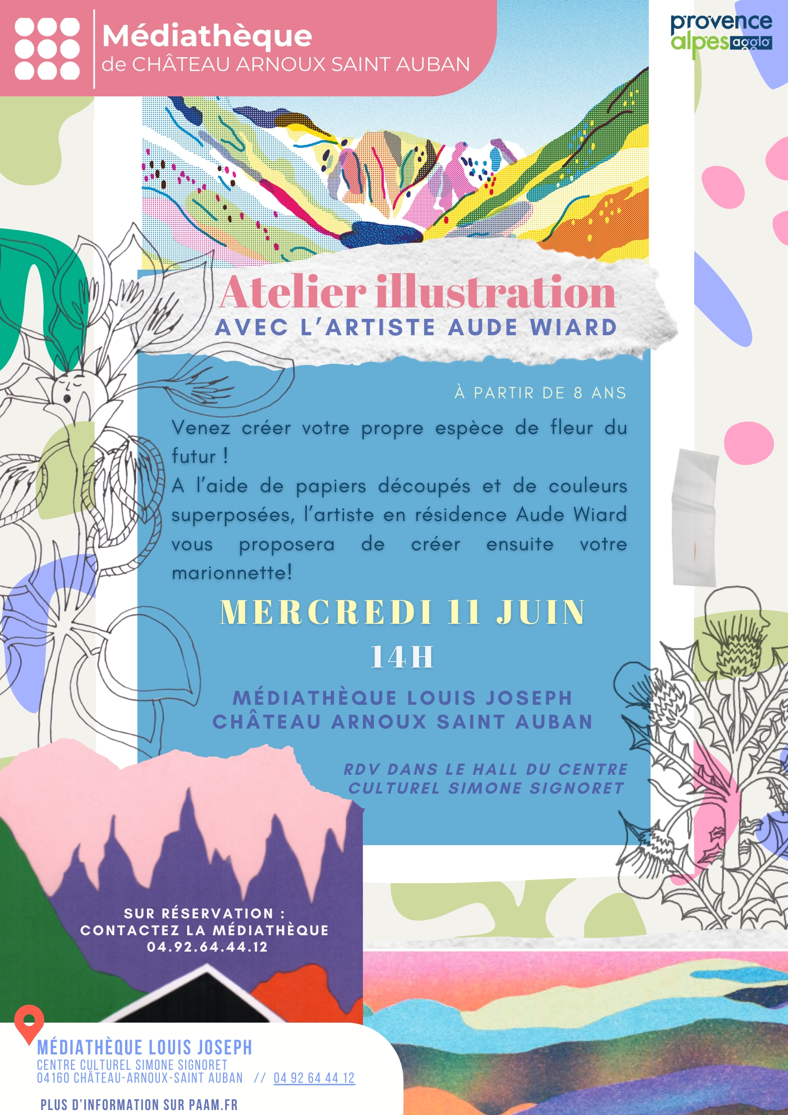 Atelier illustration avec l'artiste Aude Wiard
