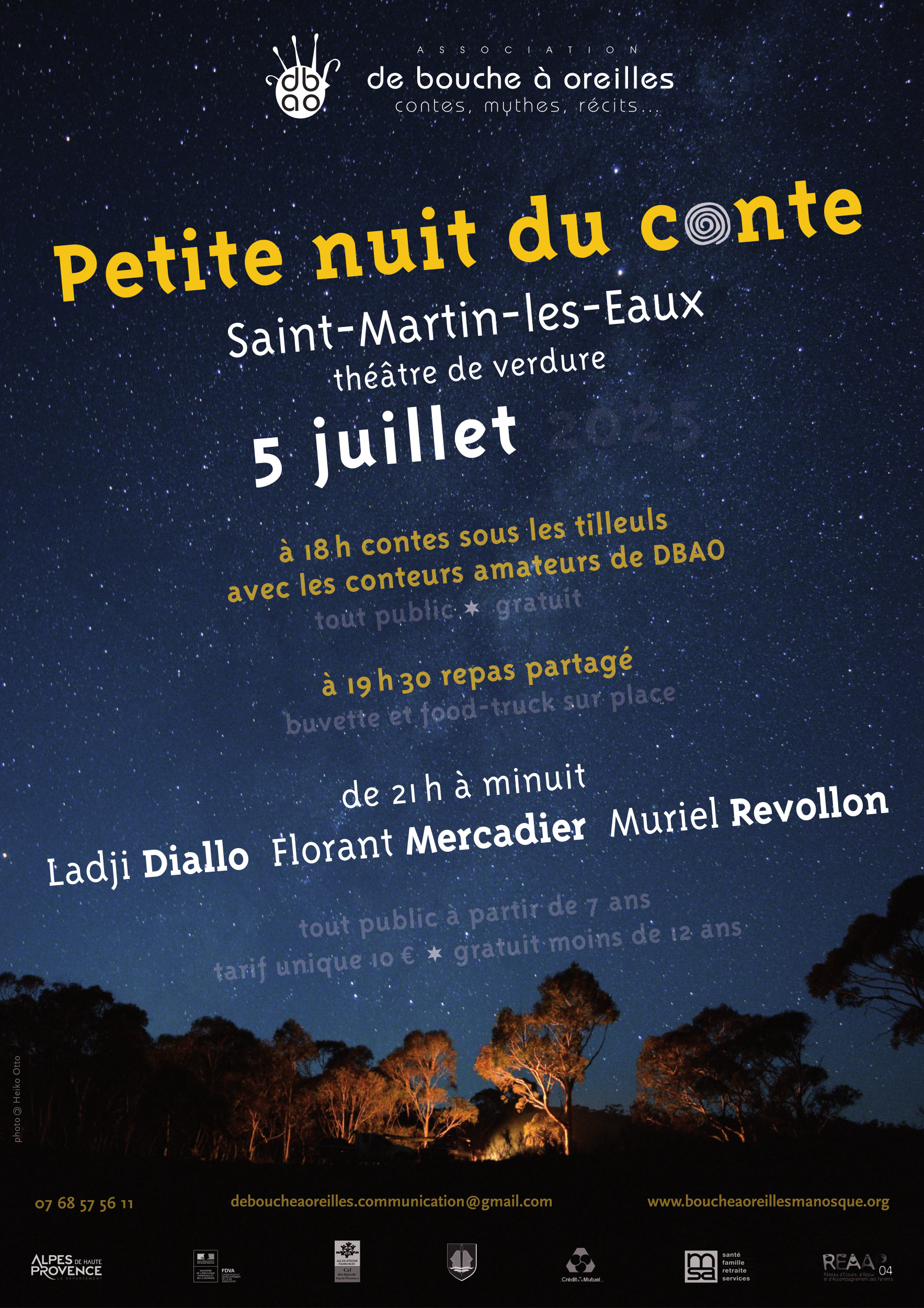 Petite Nuit du Conte avec Ladji Diallo, Florant Mercadier & Muriel Revollon