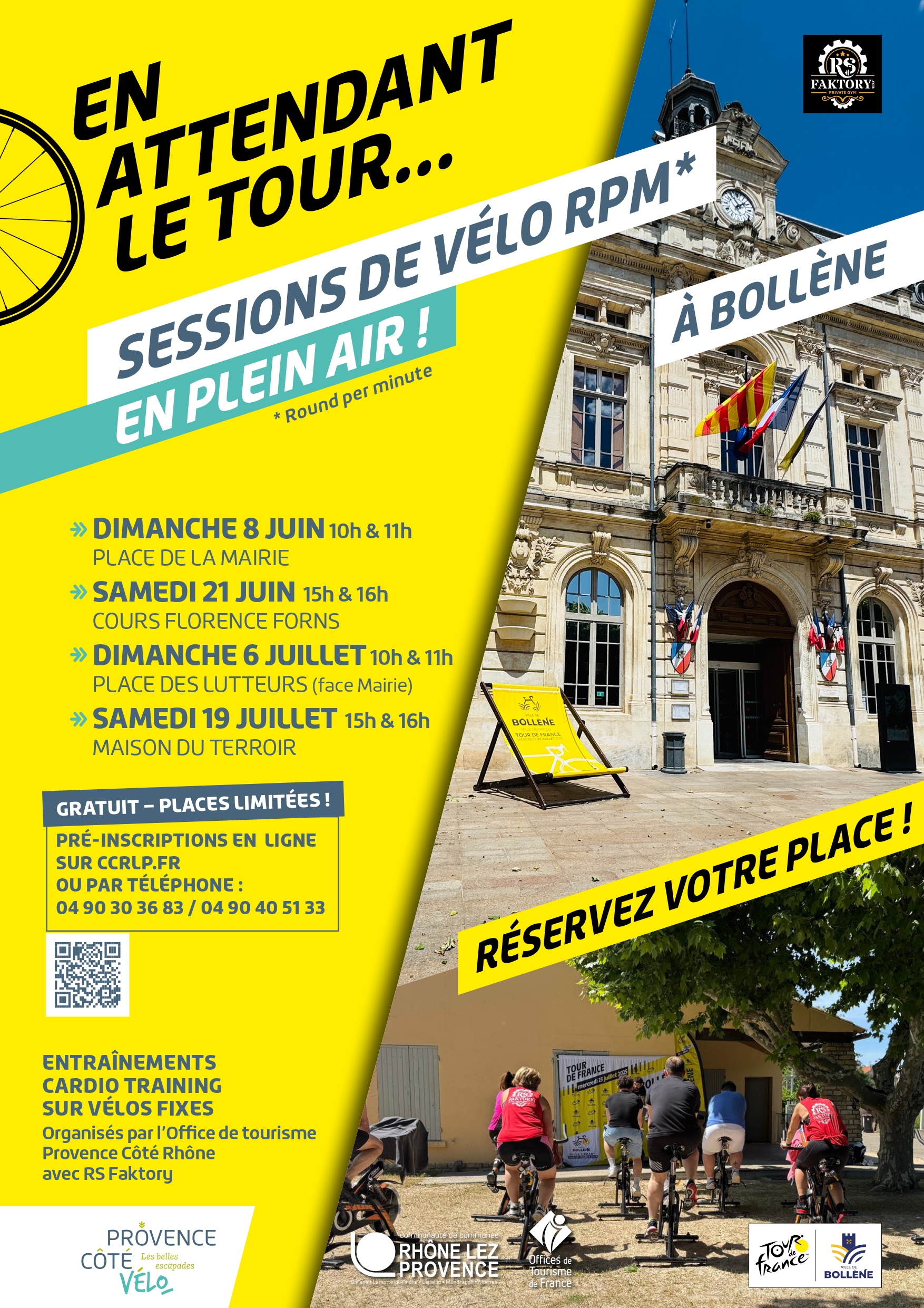 Sessions vlo RPM en plein air animes par RS Faktory