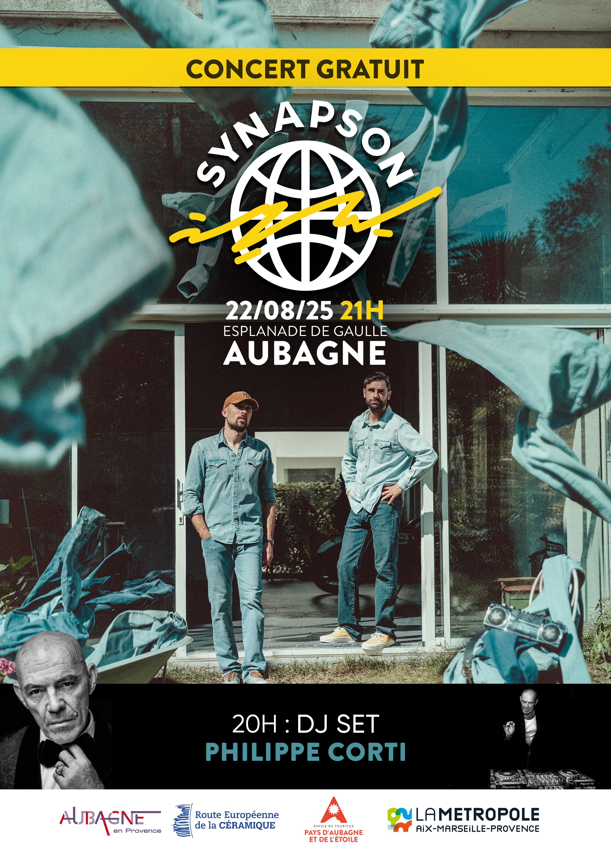Concert Synapson et DJ set de Philippe Corti