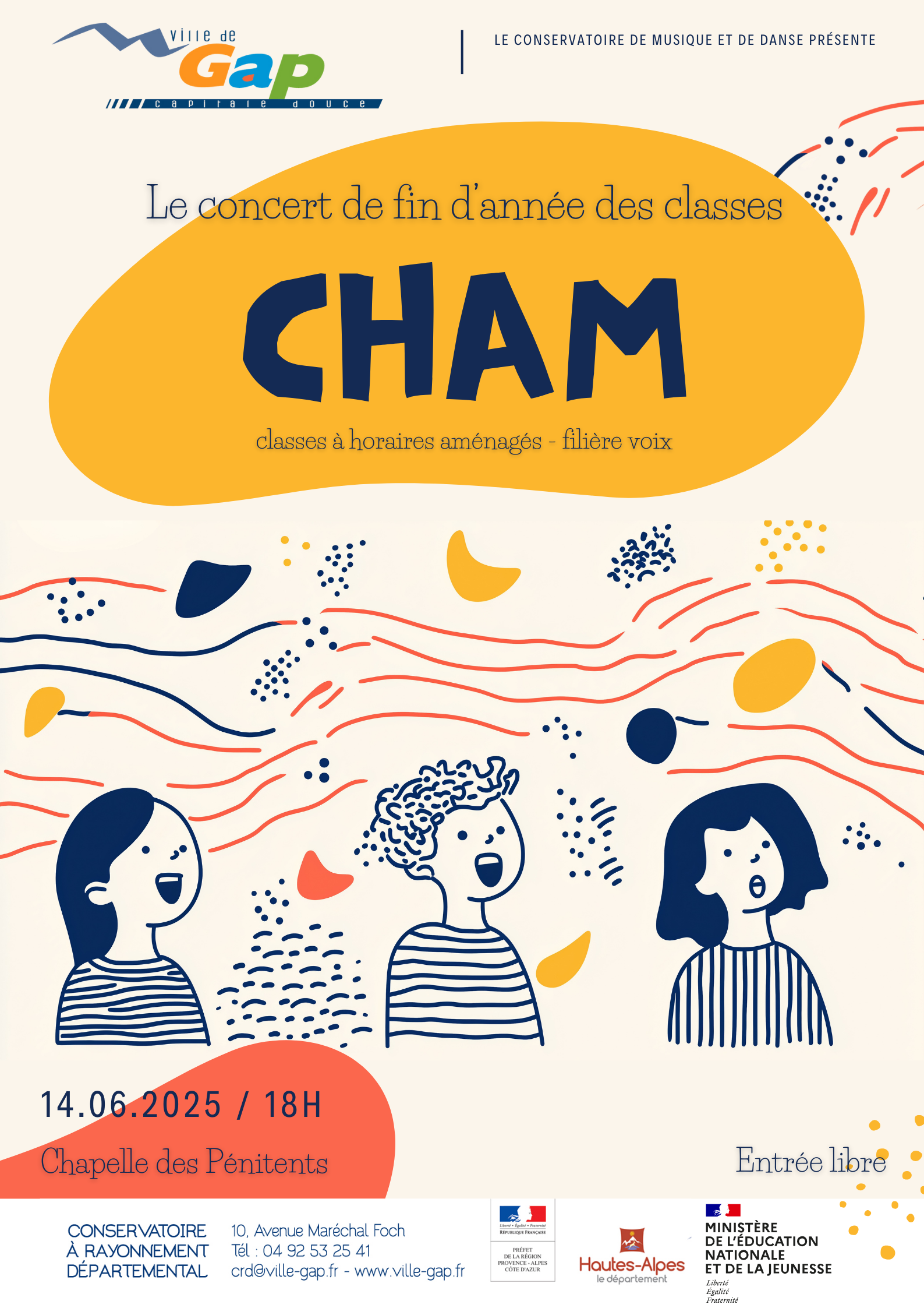 Concert de fin d'anne des classes CHAM