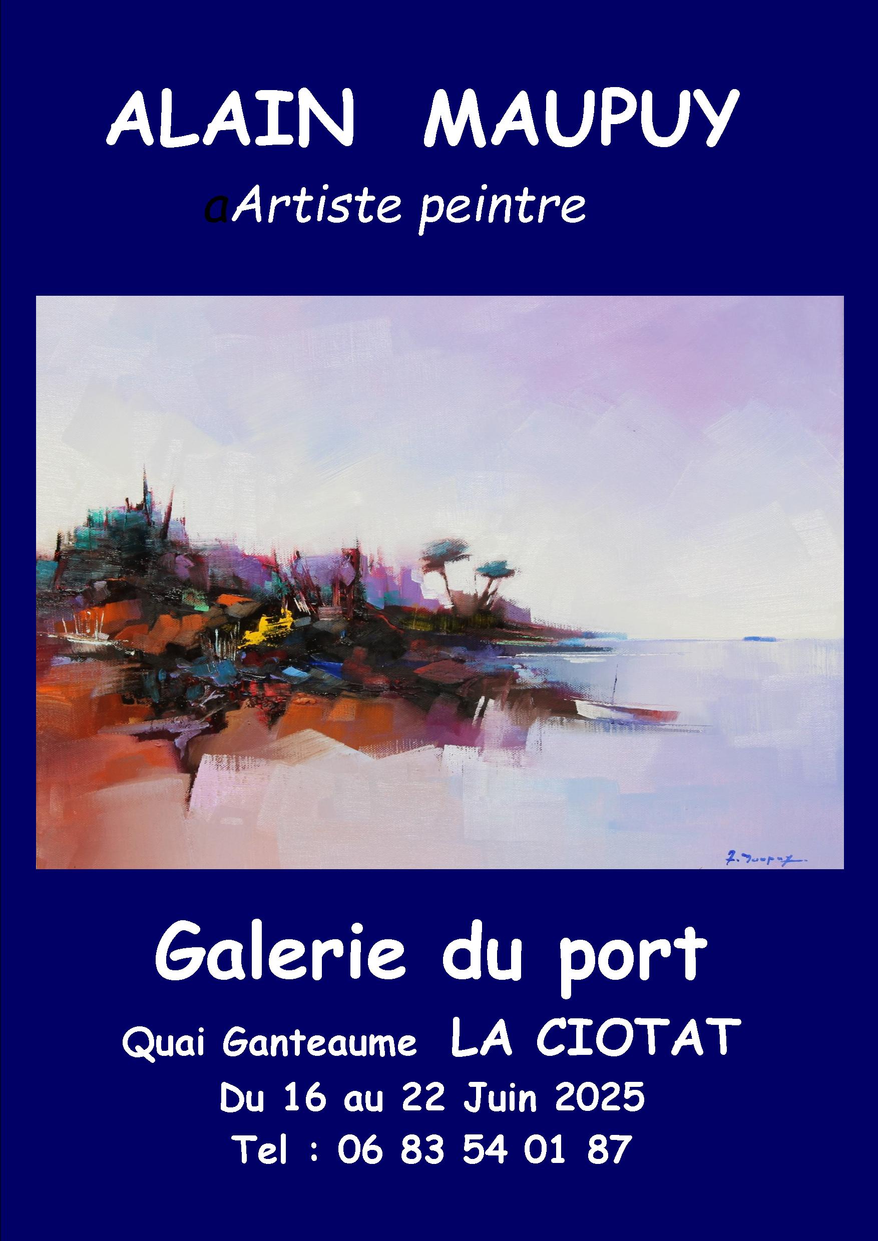 Exposition de peintures d'Alain Maupuy
