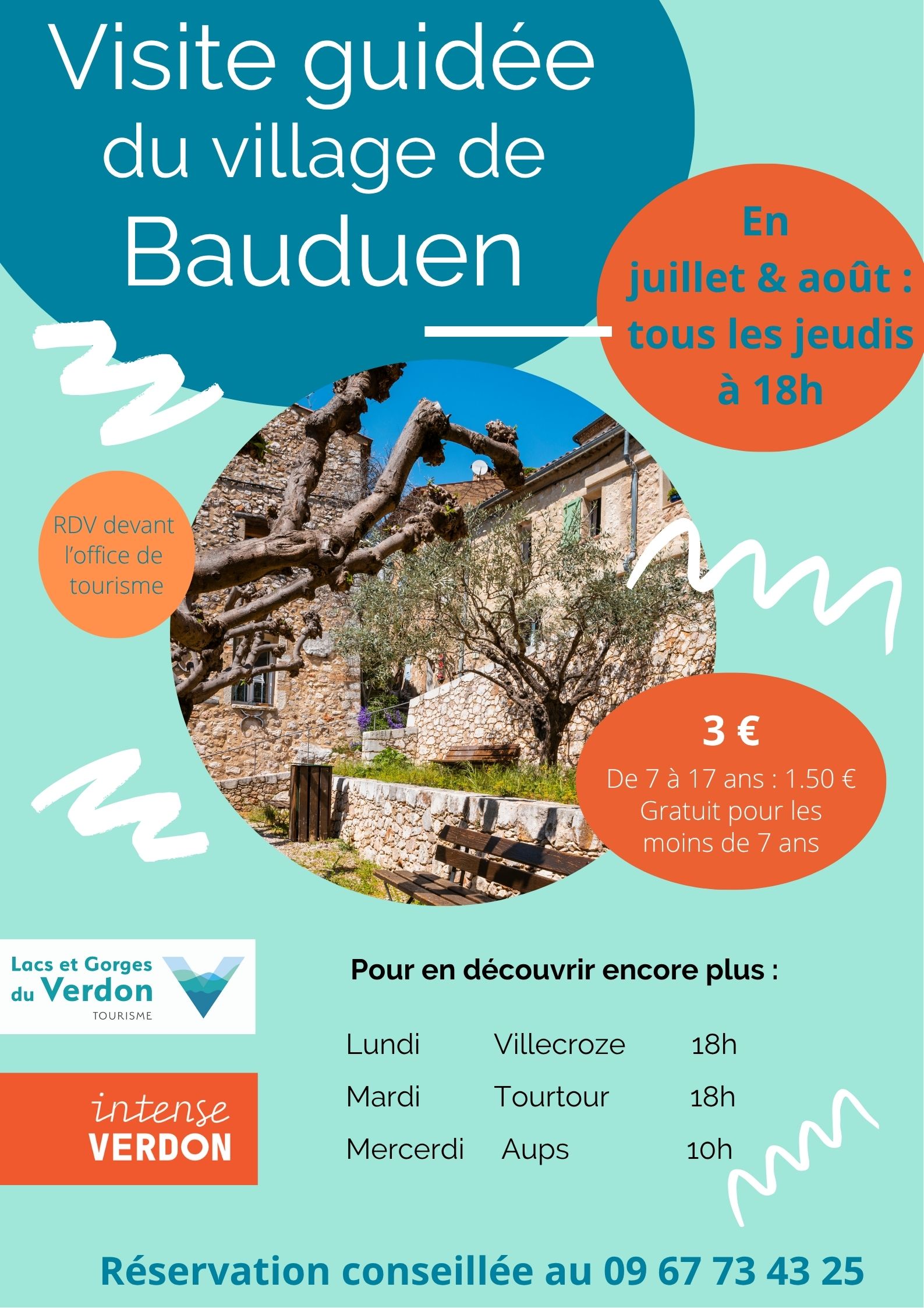 Visite guide du village de Bauduen