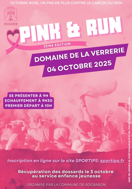 Course pdestre : Pink & run | Octobre Rose