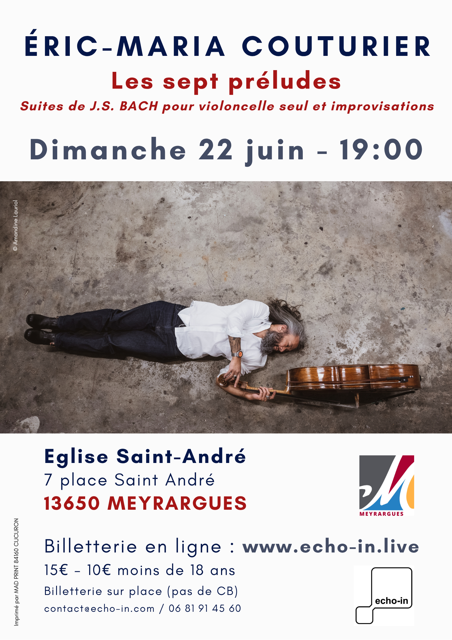 Eric-Maria Couturier dans Les sept Prludes, Suites de Bach et improvisations