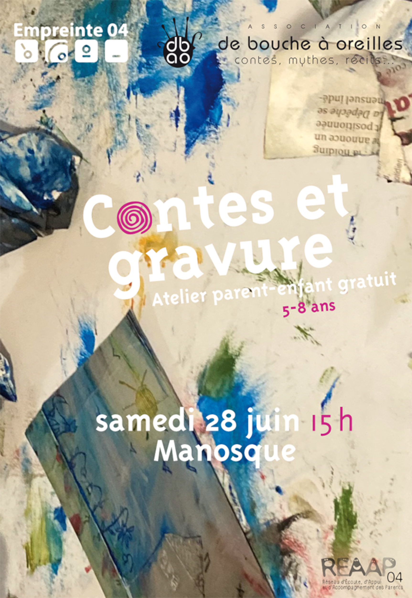Contes et gravure, atelier parent-enfant (5-8 ans) gratuit