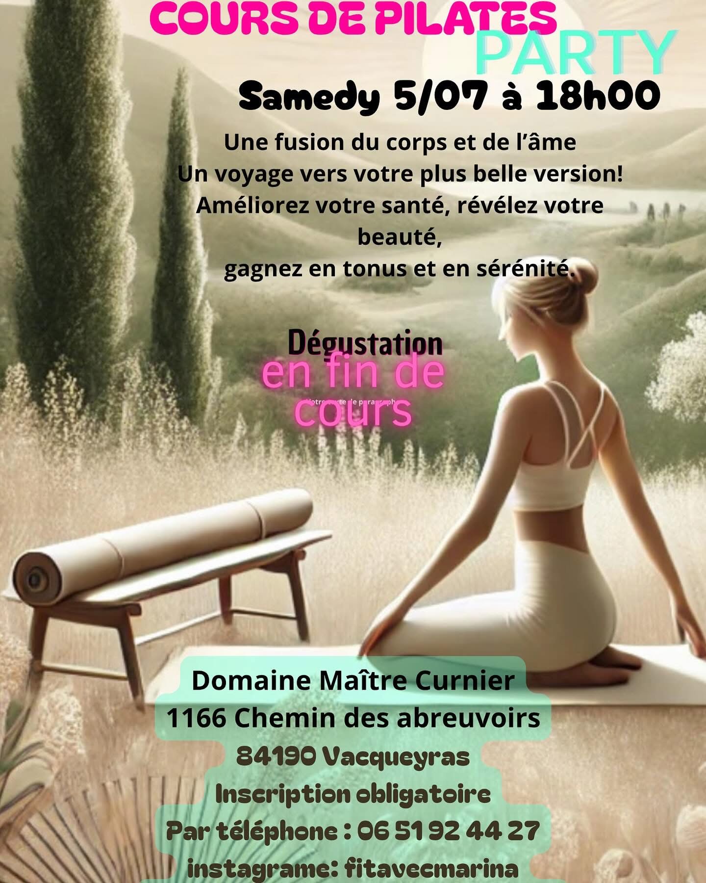 Cours de Pilates en plein air