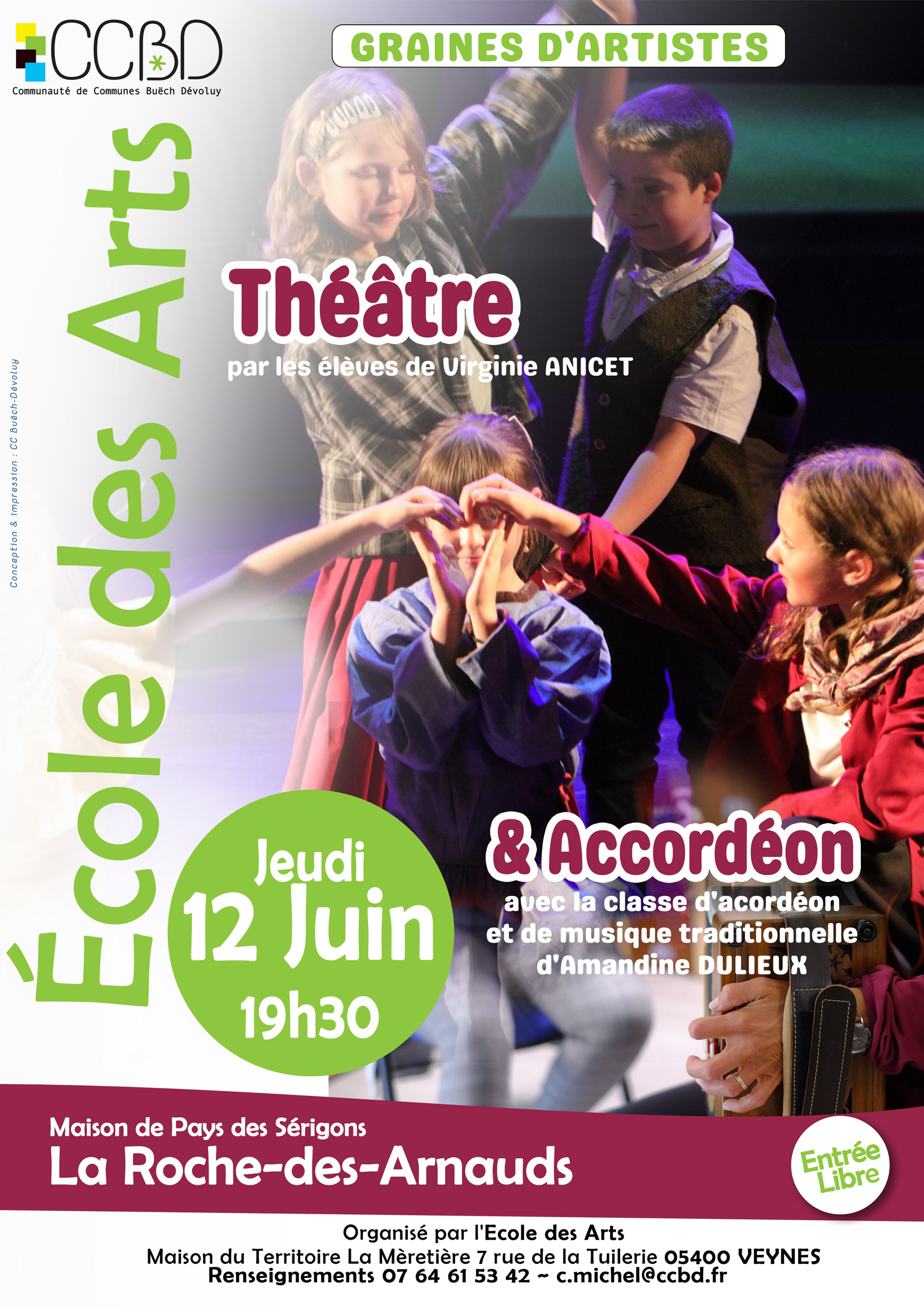 Spectacle et Audition de l'cole des Arts